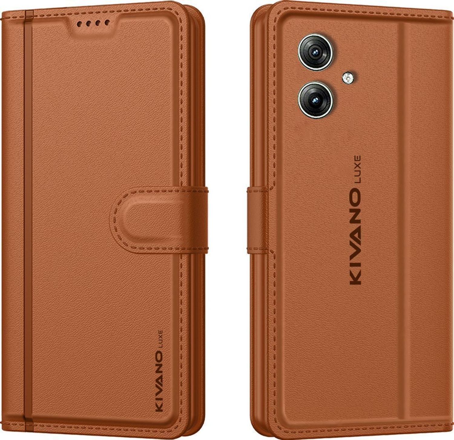 Image of KIVANO LUXE Flip Cover for Motorola G54 5G / Motorola G64 5G|Premium Leather|Magnetic Closure|Stand function