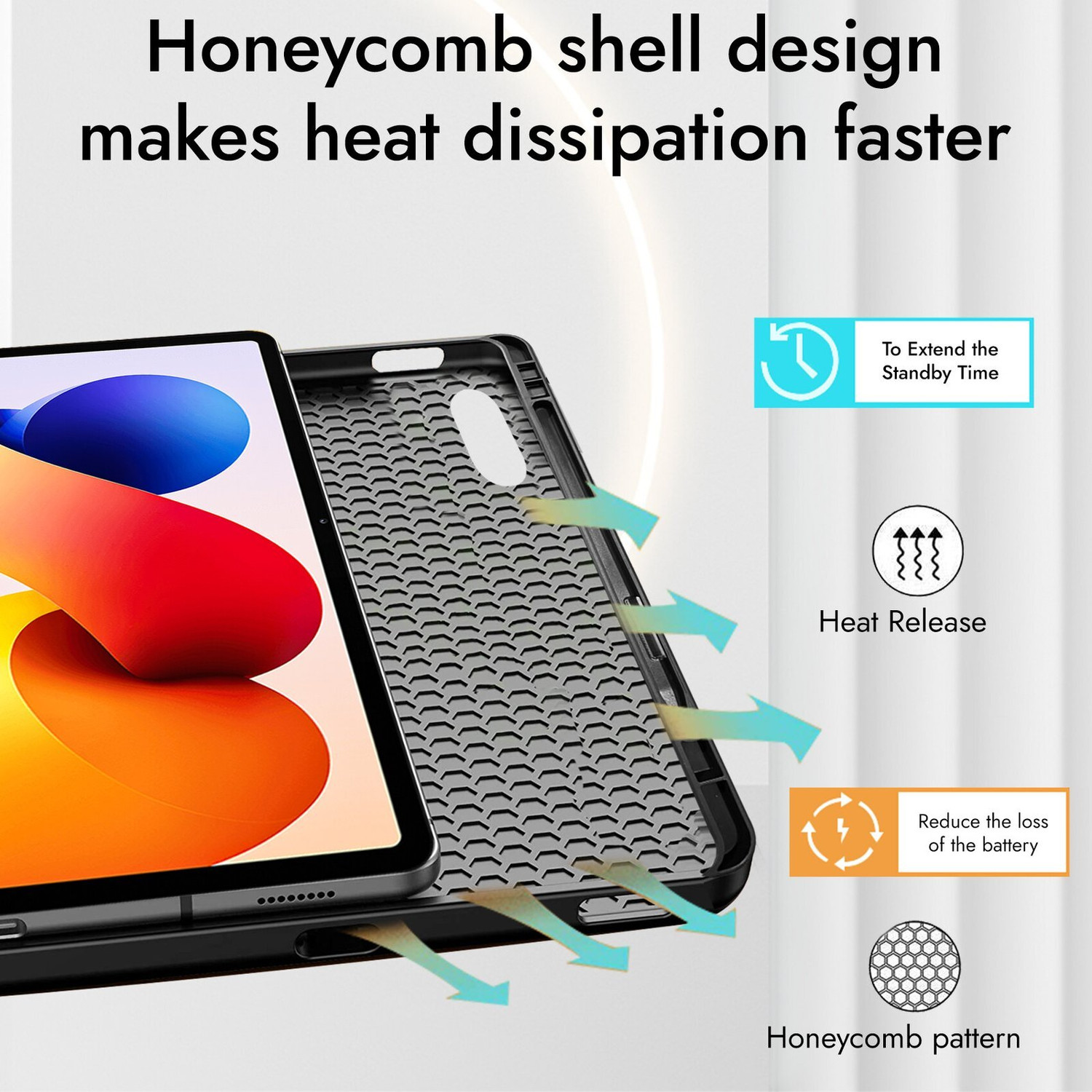 Image of ROBUSTRION Flip Cover for Redmi Pad 2 Pro 12.1 inch