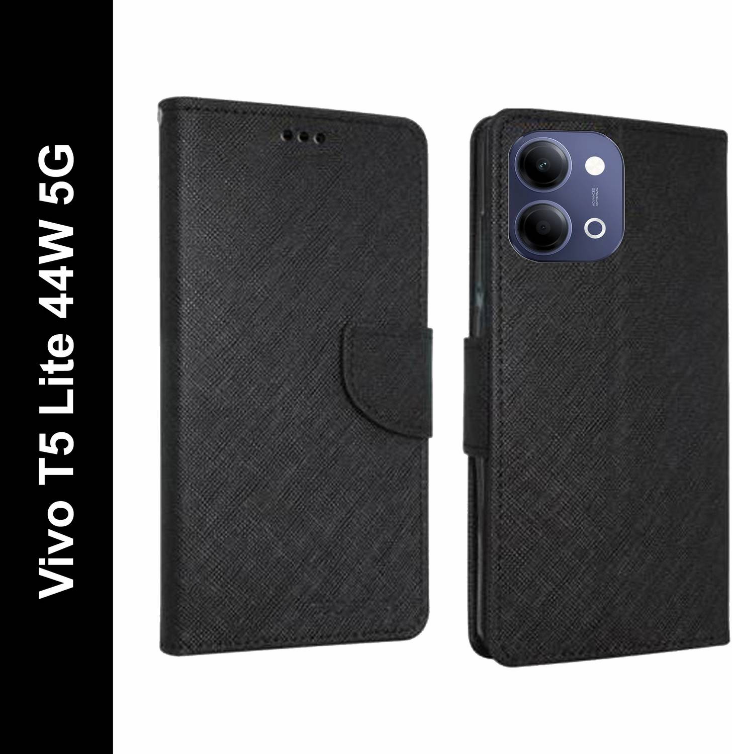 Wristlet Flip Cover for Vivo T5 Lite 44W 5G, Vivo Y21 5G, Vivo Y11 5G, Vivo Y05, IQOO Z11 lite 5G