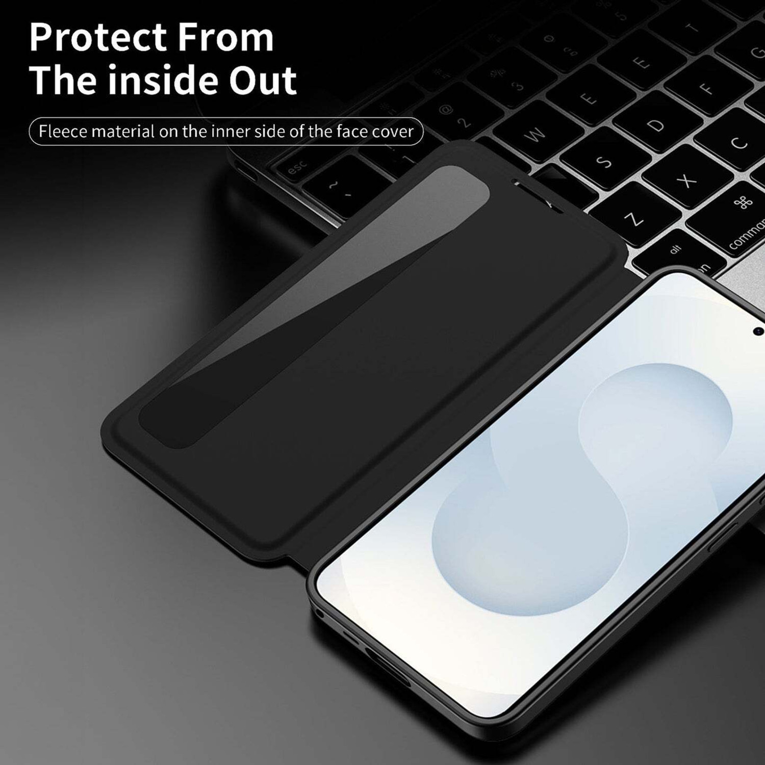 Image of VURIOZZ Flip Cover for Samsung Galaxy S24 5G Smart View Window Display NFC App Activation Protective Case