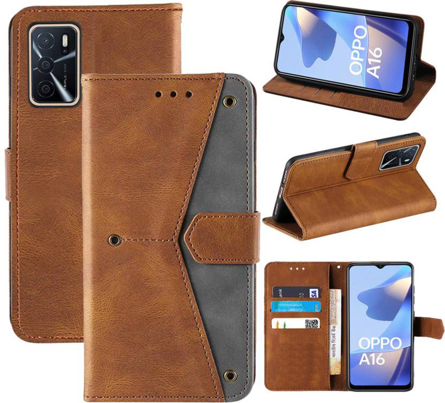 Aaghosh Flip Cover for OPPO A16