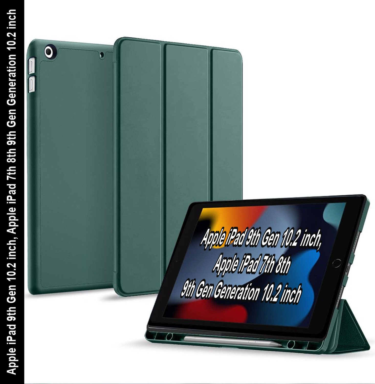 Image of KartV Flip Cover for Apple iPad 9th Gen 10.2 inch, Apple iPad 7th 8th 9th Gen Generation 10.2 inch