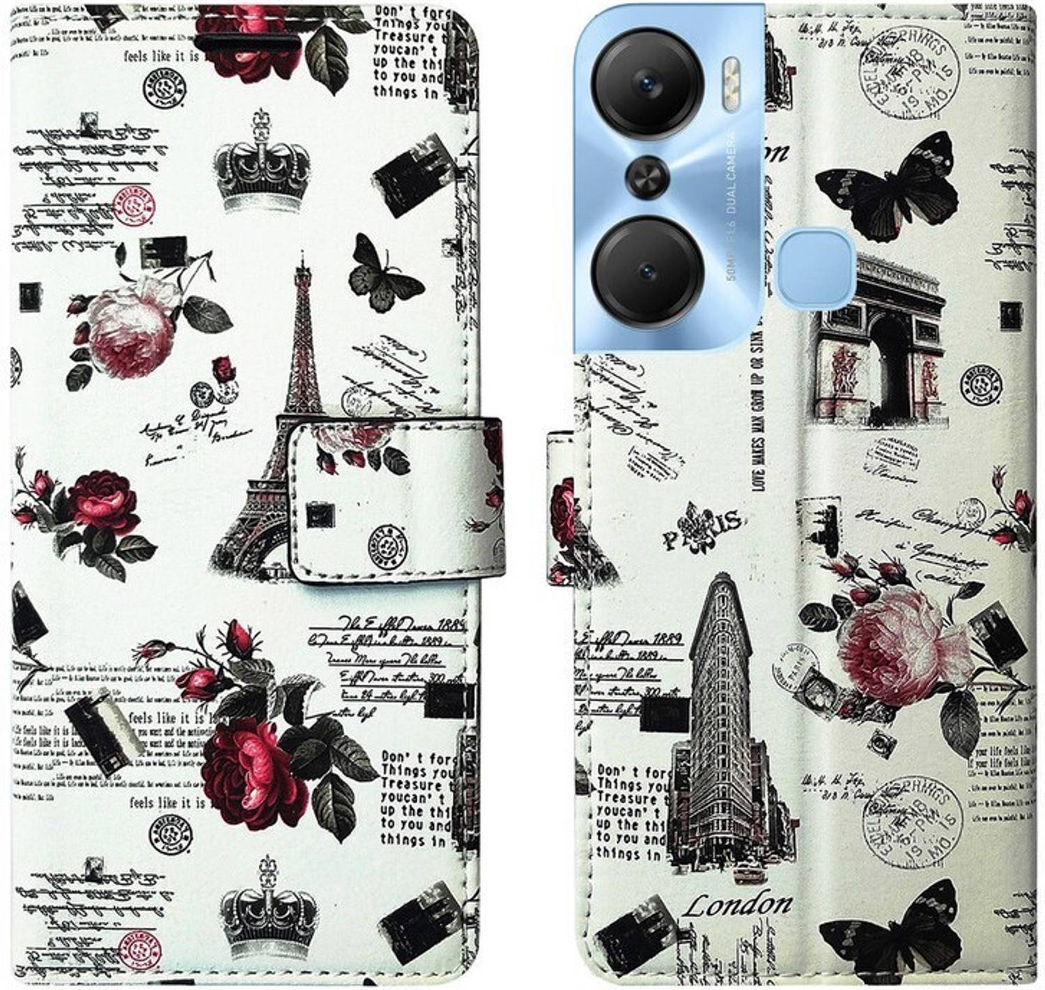 AD Enterprises Flip Cover for Infinix Hot 12 Pro 4G