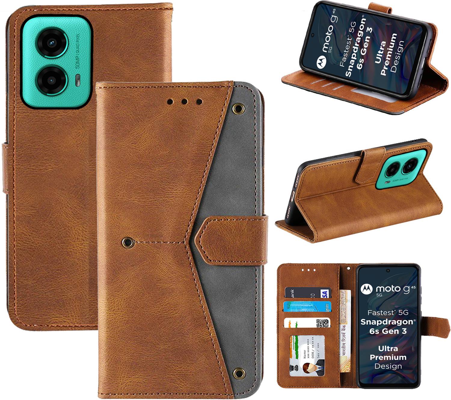 Autofocus Flip Cover for Motorola Moto G45 5G