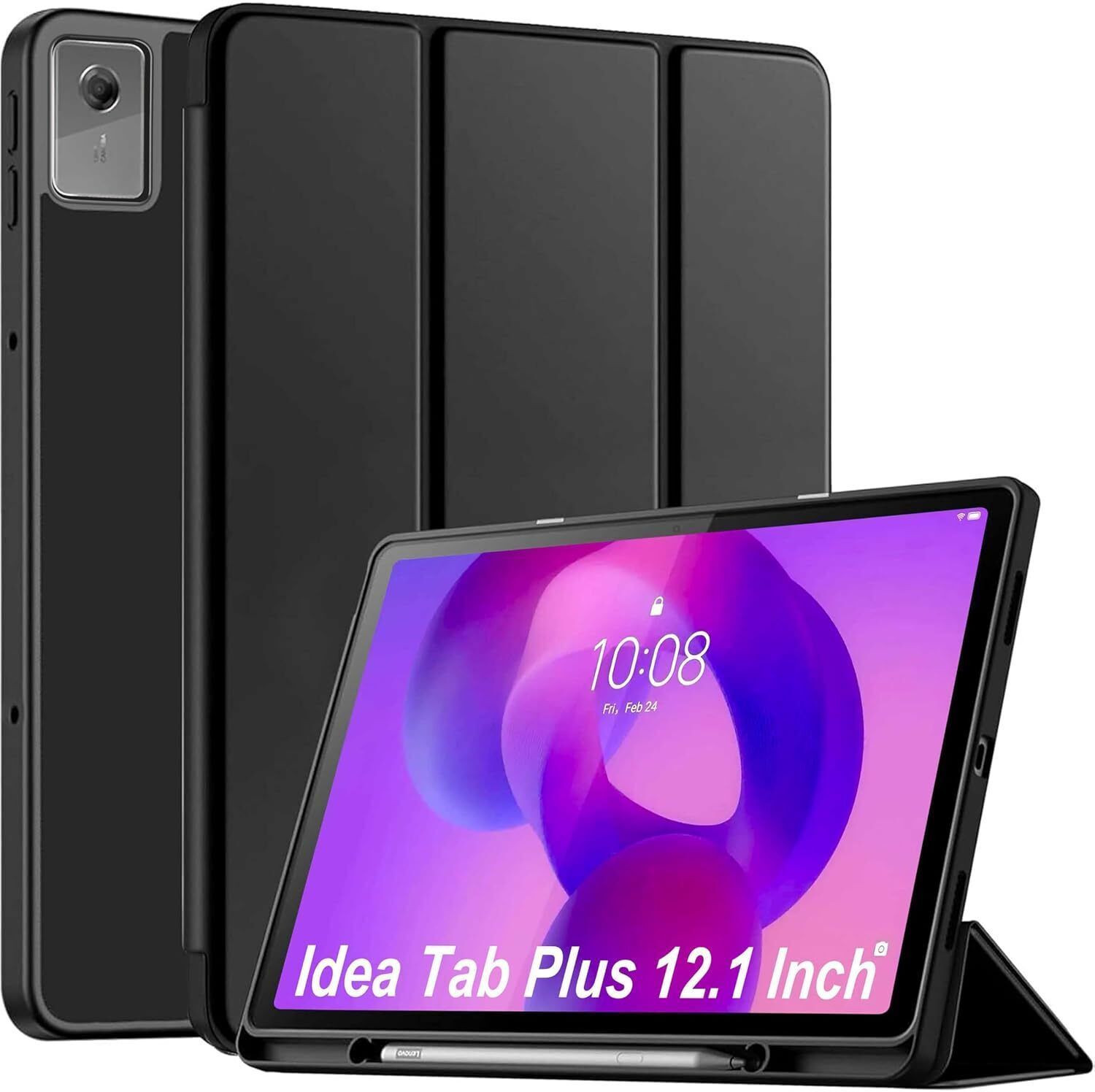 Image of Proelite Flip Cover for Lenovo Idea Tab Plus 12.1 inch 2025 case Cover, Soft Flexible Flip Case [Recoil Series]