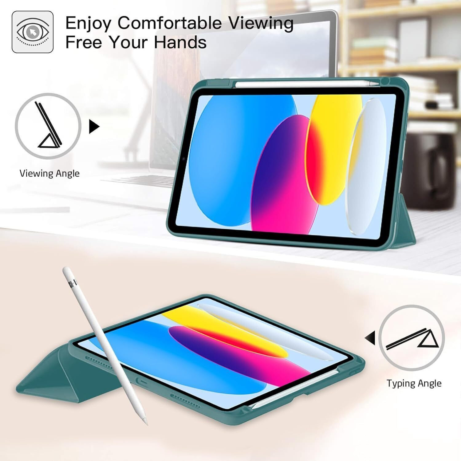 Image of ROBUSTRION Flip Cover for iPad 11th Generation A16 11 inch, iPad 10th Gen Generation 10.9 inch
