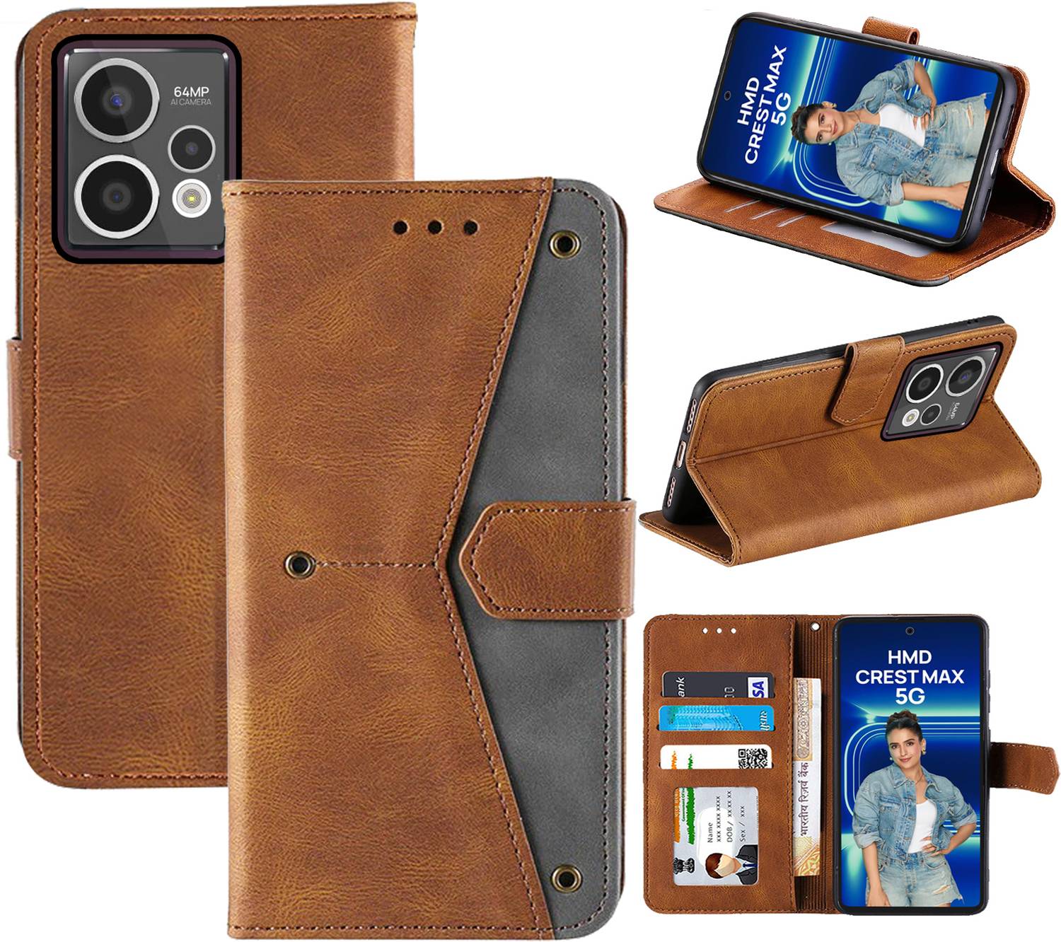 Autofocus Flip Cover for HMD Crest Max 5G