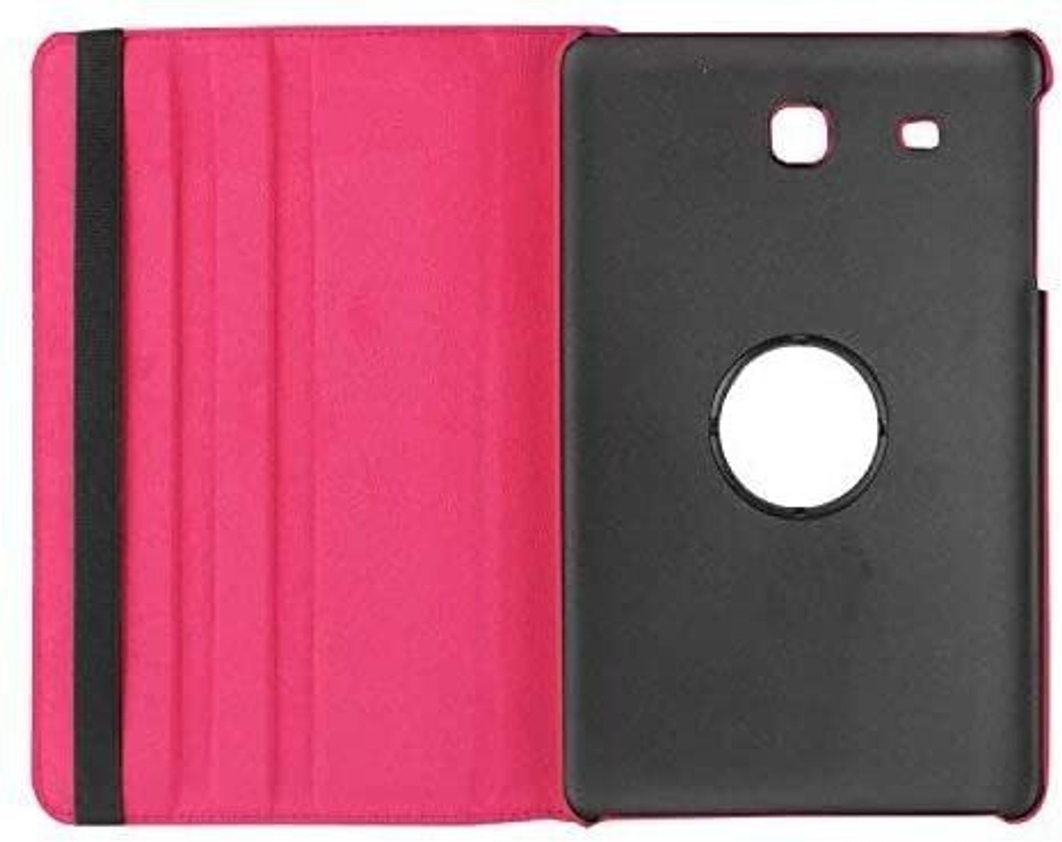 Image of Mobilejoy Flip Cover for Samsung Galaxy Tab E (9.6 Inch) (Model-:SM-T560 /T561 /T565 /T567V) 360 Degree Rotate Cover