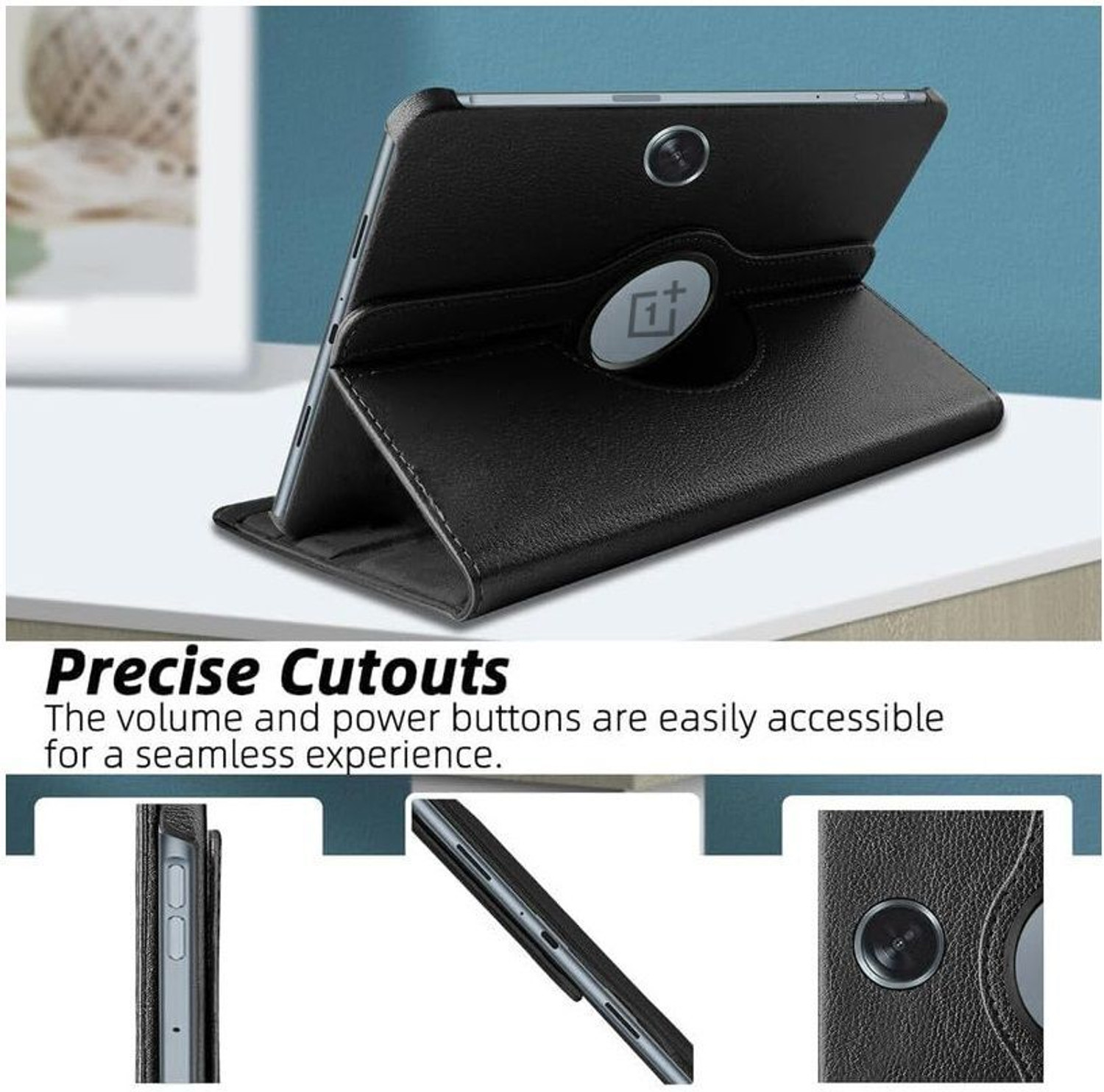 Image of Bigil Flip Cover for OnePlus Pad Lite 11.0 inch, Leather 360 Degree Rotate Flip Cover