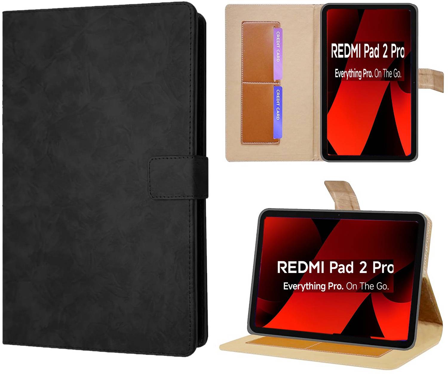 Bigil Flip Cover for REDMI Pad 2 Pro 5G 12.1 inch, Magnetic Flip