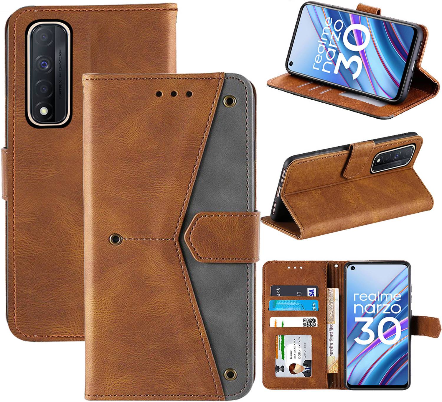 Autofocus Flip Cover for Realme Narzo 30 4G