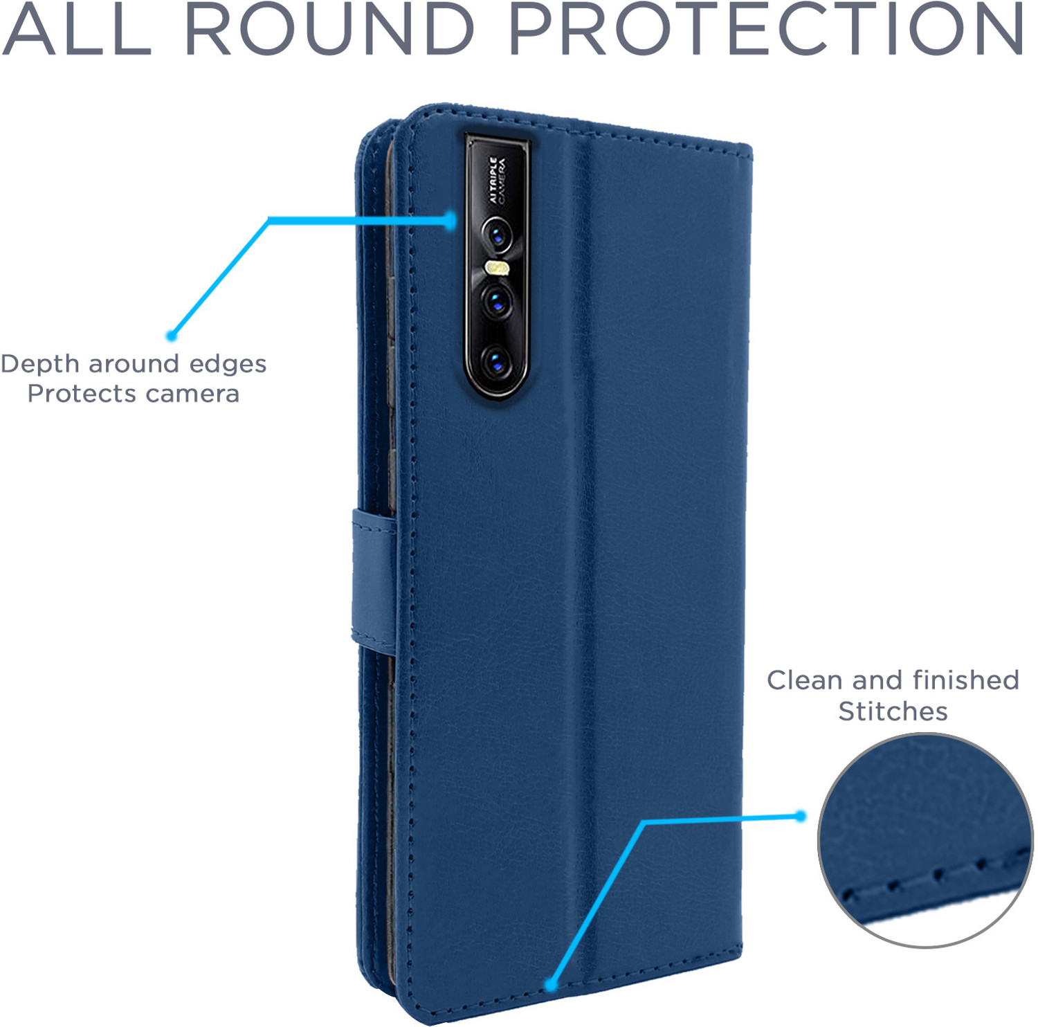 Image of Flipkart SmartBuy Flip Cover for Vivo V15 Pro