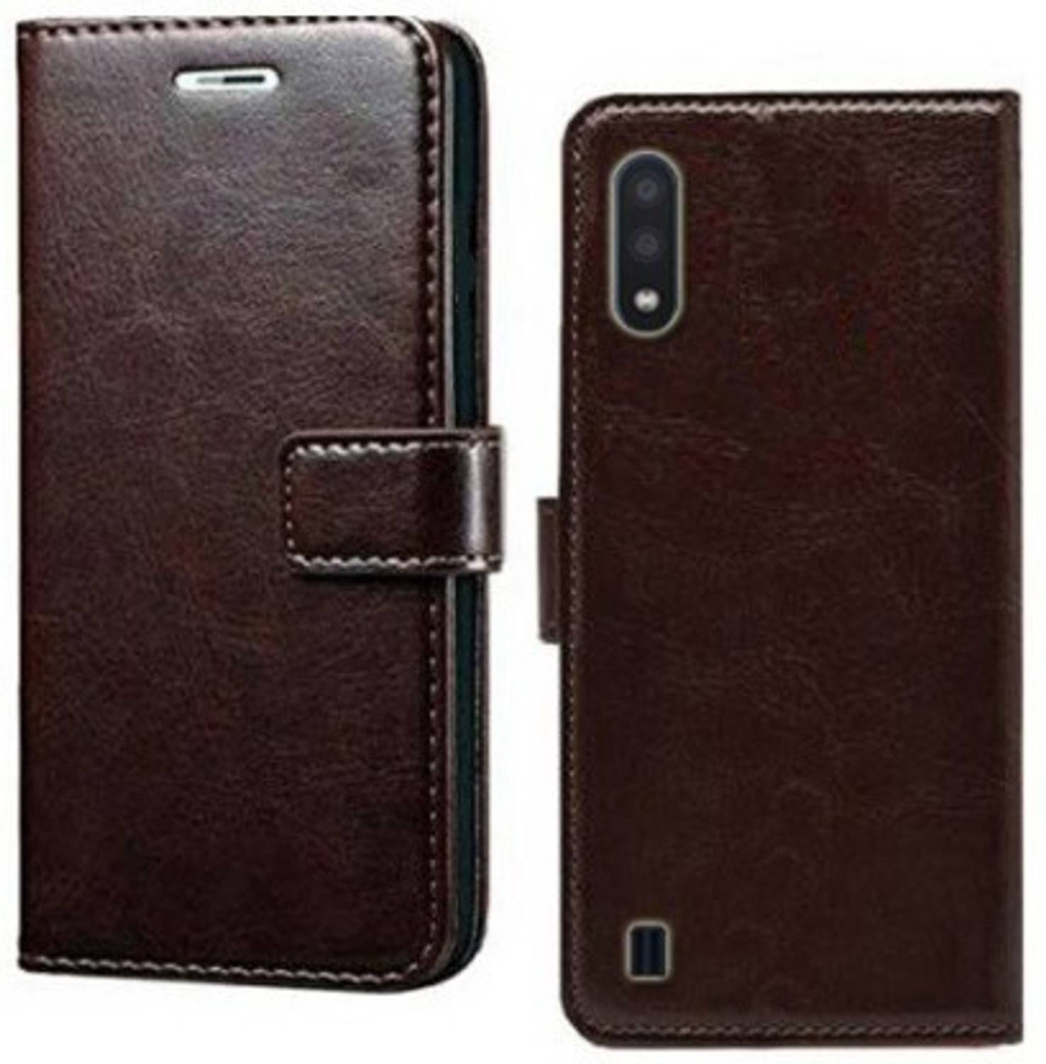 Aarov Flip Cover for Samsung Galaxy M01