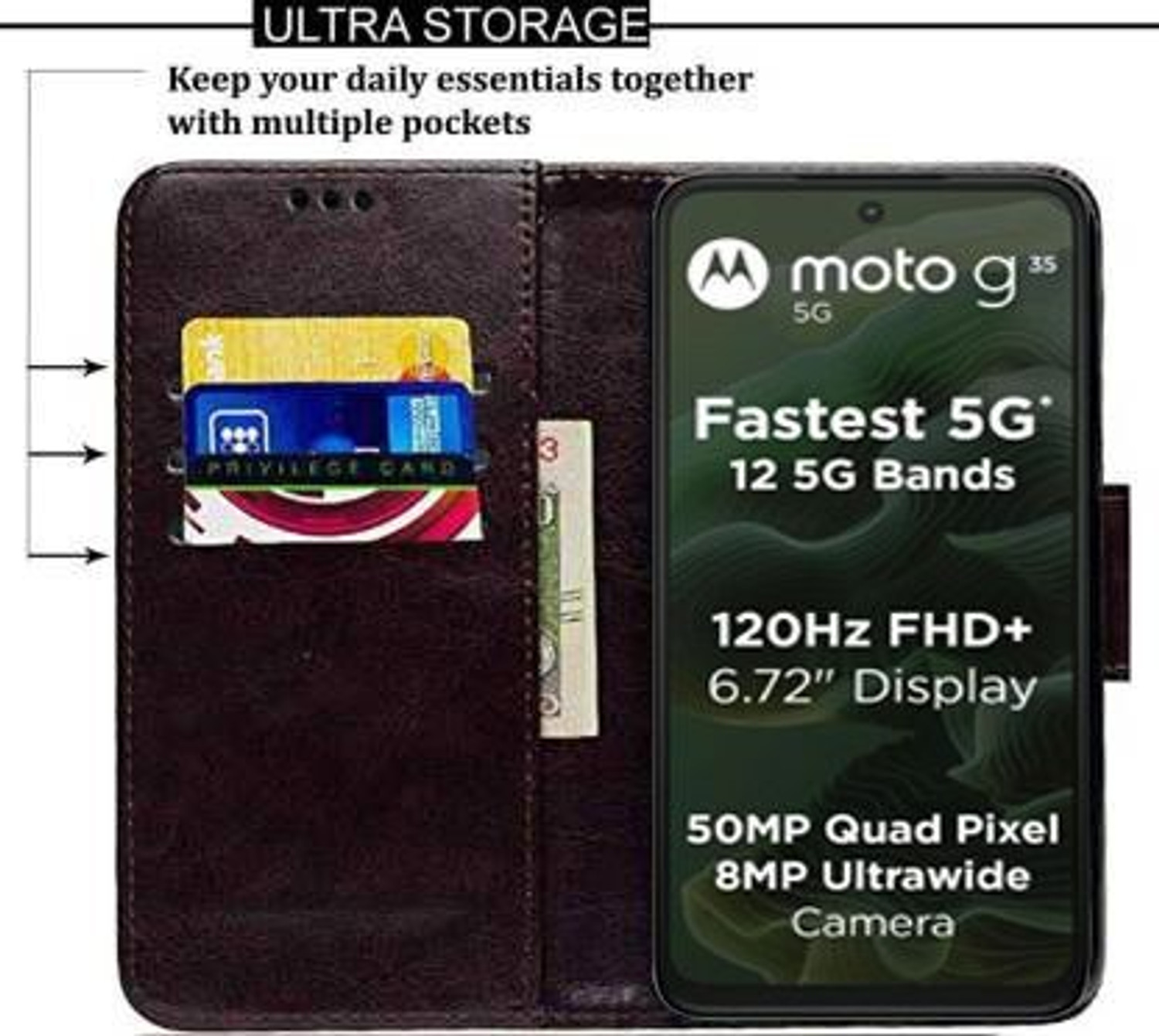 Image of Wynhard Flip Cover for MOTOROLA g35 5G