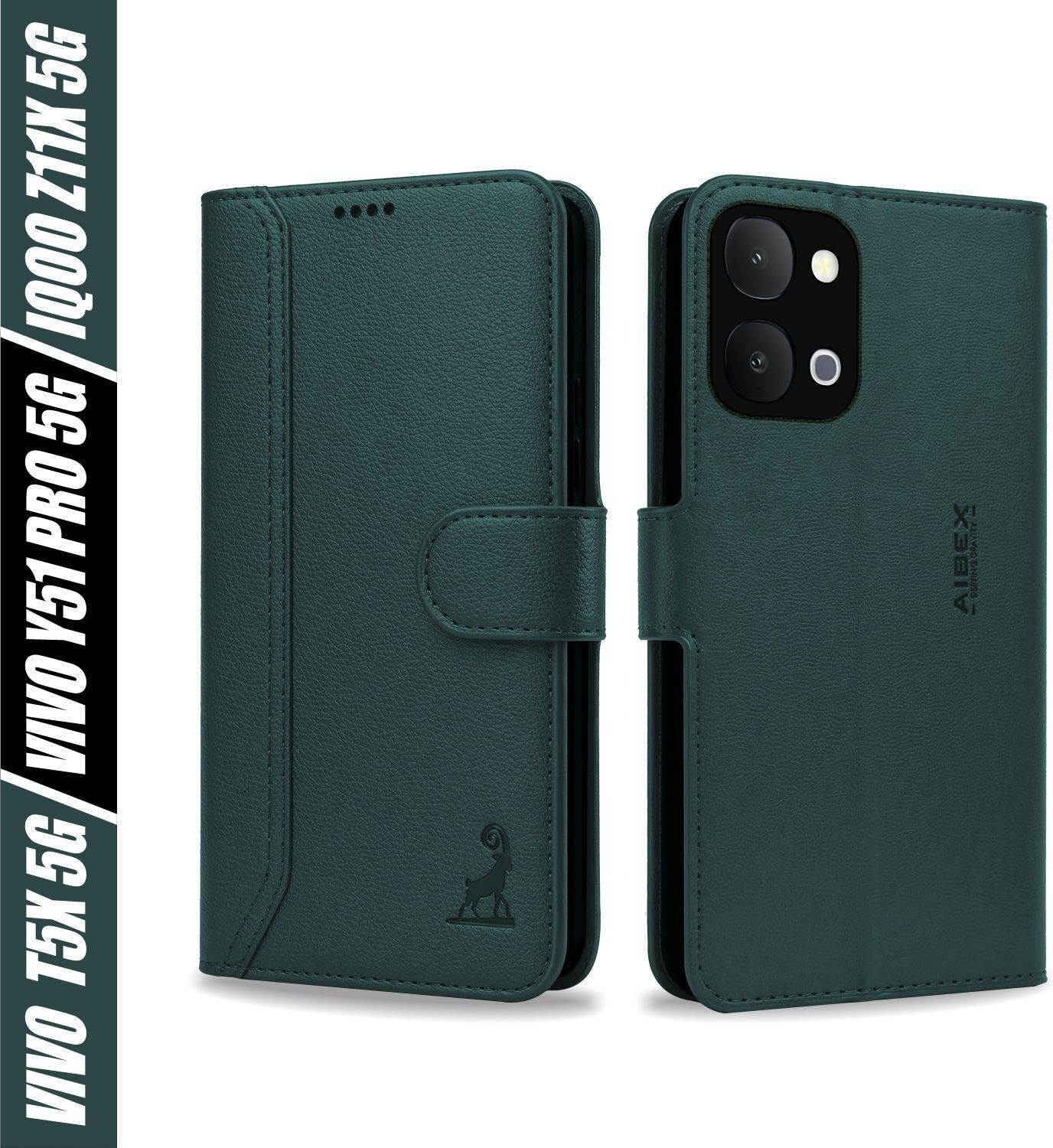 AIBEX Flip Cover for Vivo Y31T 5G / Vivo T5X 5G / Vivo Y51 Pro 5G / iQOO Z11X 5G / iQOO Z11Xa 5G