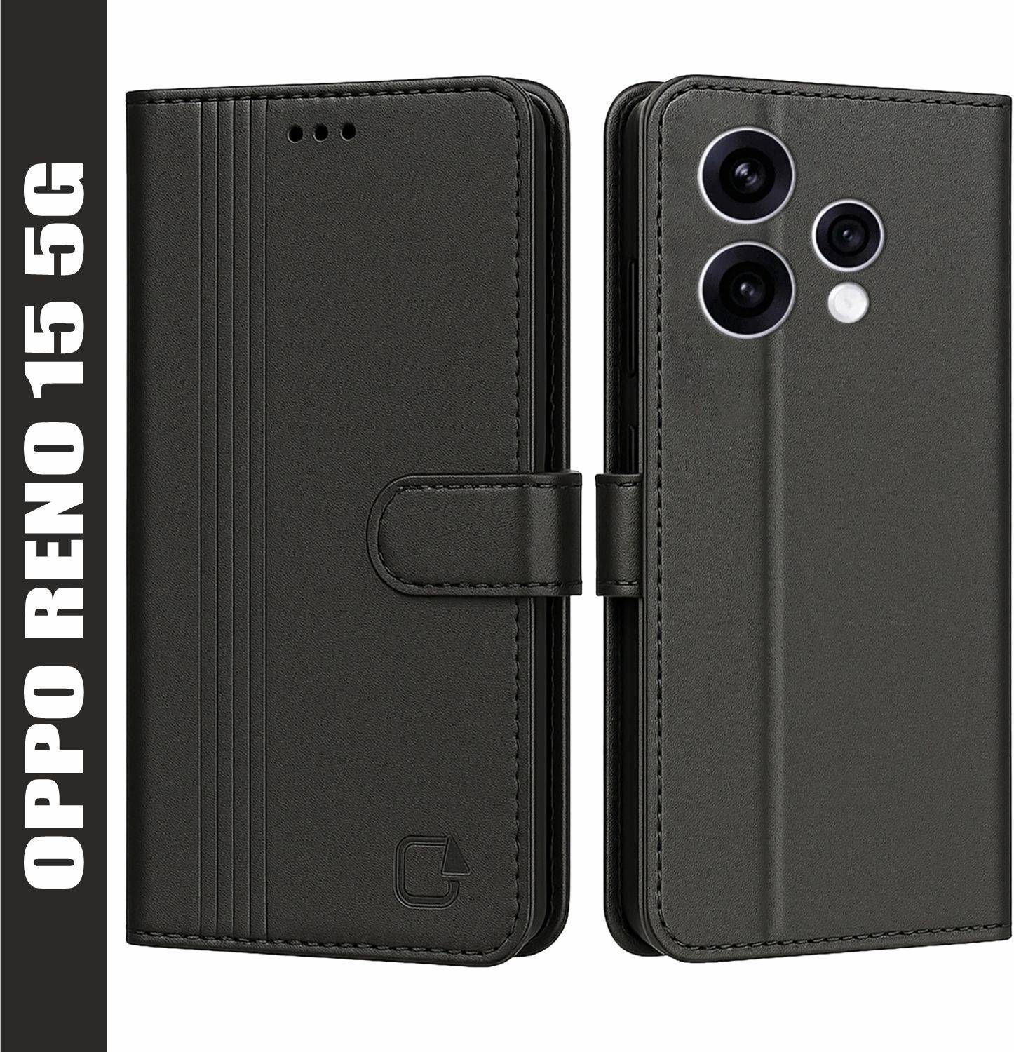 AIBEX Flip Cover for Oppo Reno 15 5G|Inbuilt Wallet & Card Slots|Premium Leather Magnetic Case
