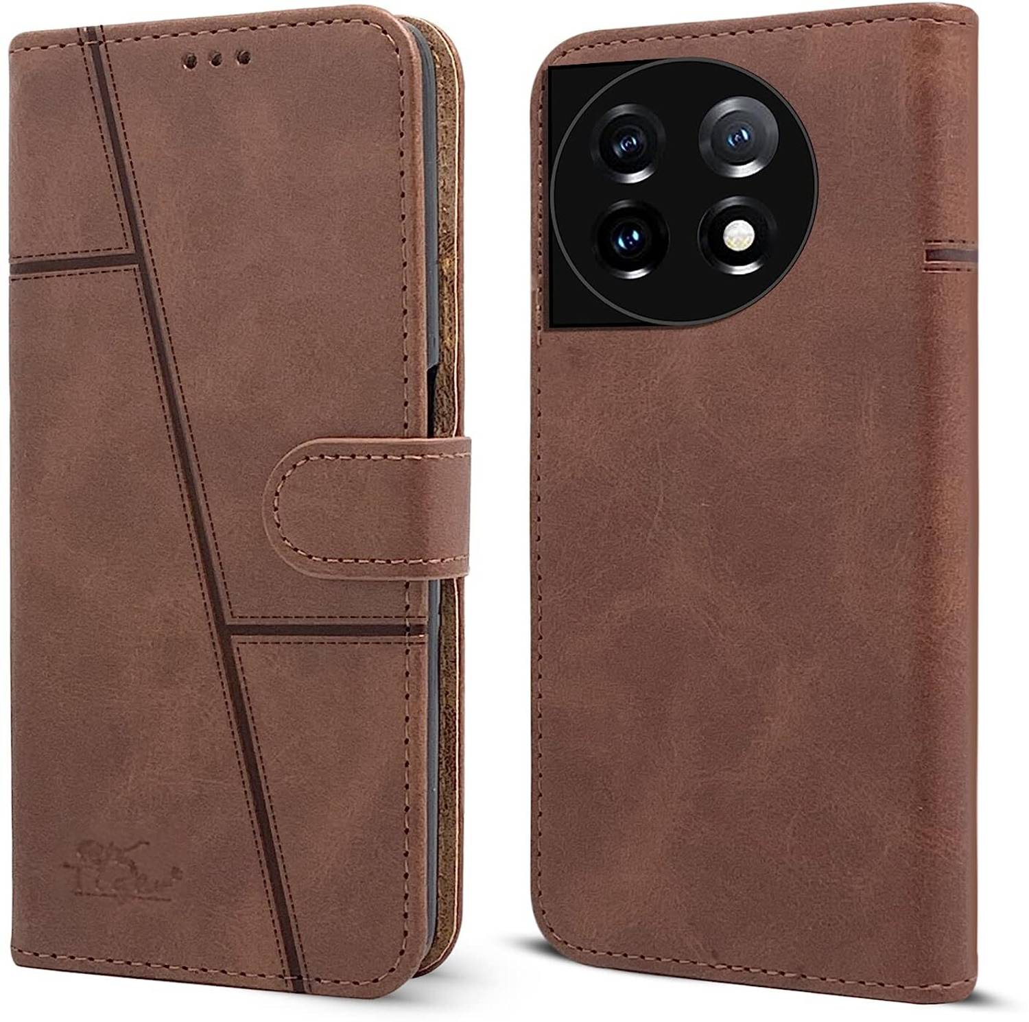 Flip Cover for Oneplus 11 5G(Premium leather material | Card slots and pockets | 360-degree protection) - Image 1