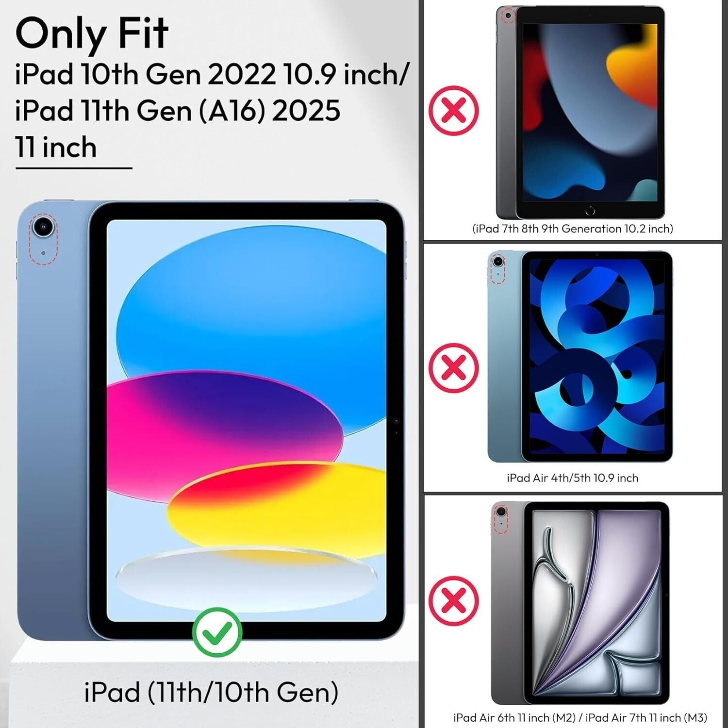Image of ROBUSTRION Flip Cover for iPad 11th Generation A16 11 inch, iPad 10th Gen Generation 10.9 inch, iPad 11th Gen 11 inch