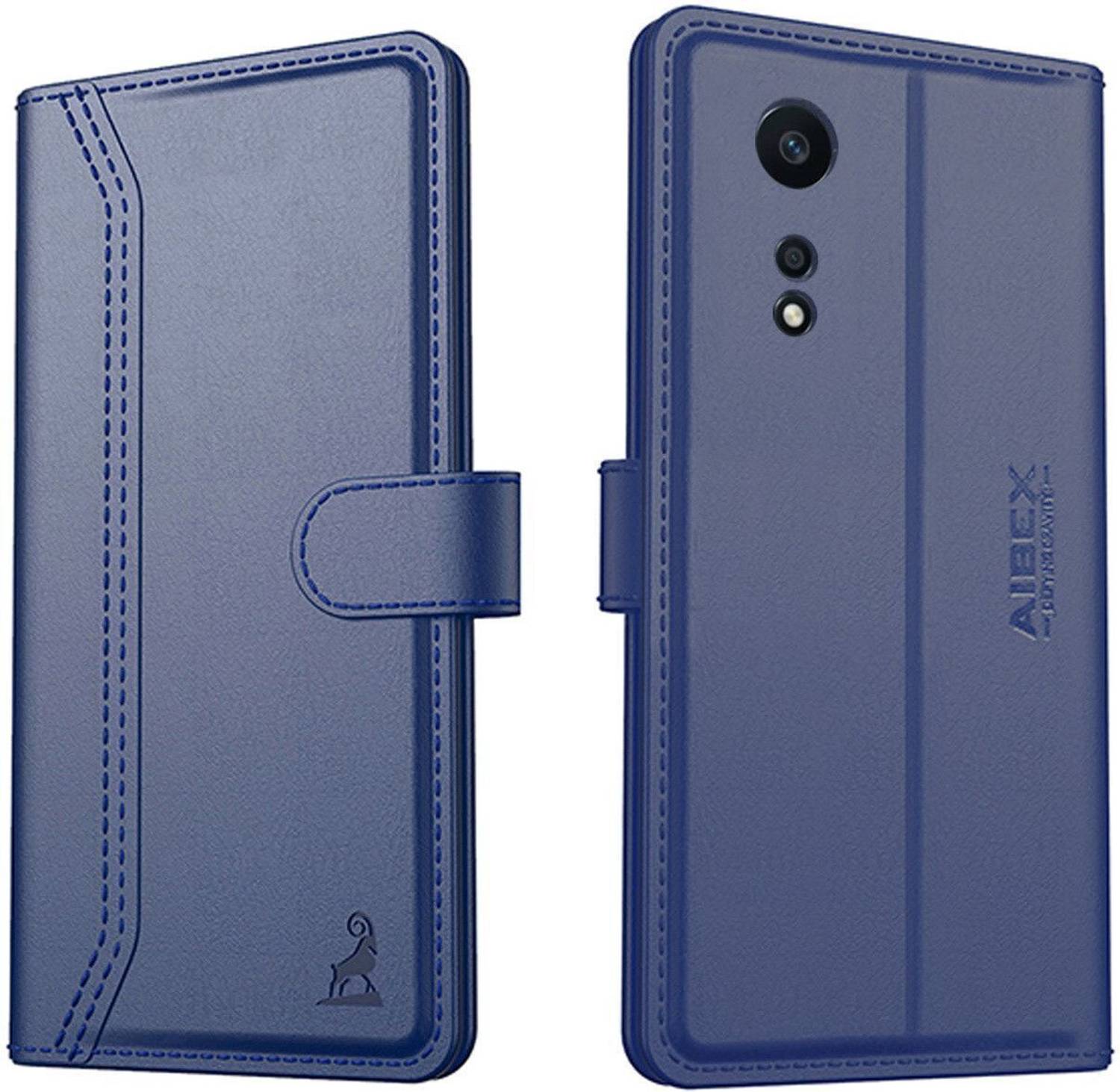 AIBEX Flip Cover for Oppo A58 4G|Premium Leather Finish|Magnetic Closure|Kickstand Feature