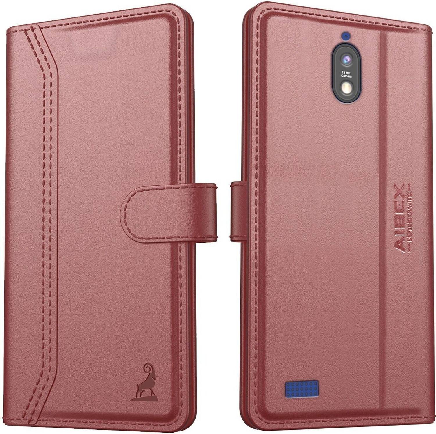 AIBEX Flip Cover for Jio Phone Next|Premium Leather Finish|Magnetic Closure|Kickstand Feature