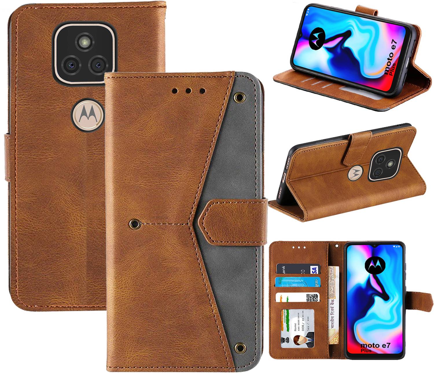 Autofocus Flip Cover for Motorola Moto E7 Plus