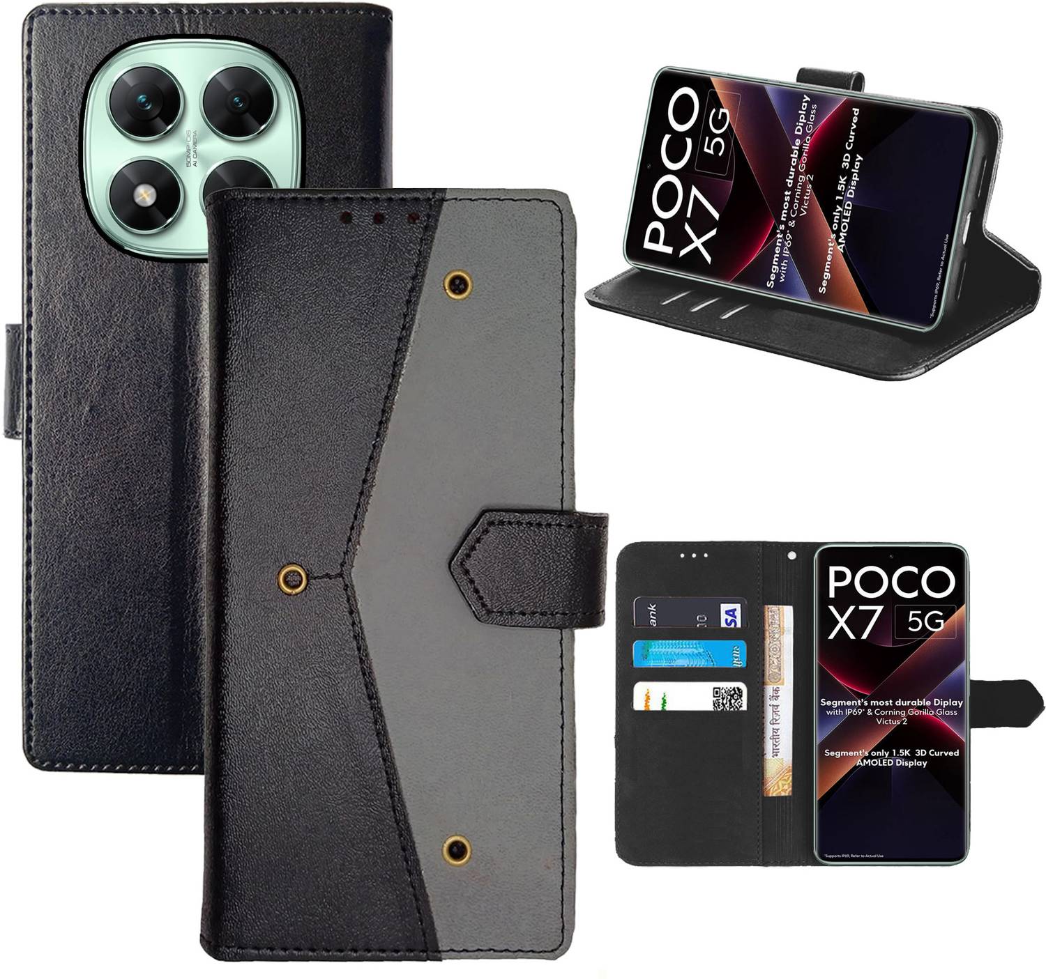 Aaghosh Flip Cover for POCO X7 5G, Redmi Note 14 Pro 5G