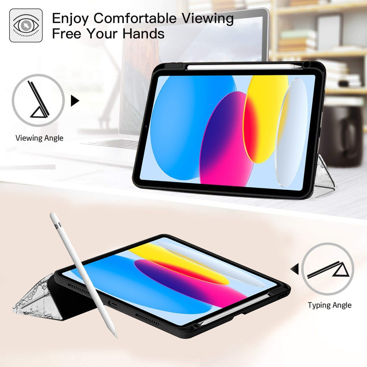 Image of ROBUSTRION Flip Cover for iPad 11th Generation A16 11 inch, iPad 10th Gen Generation 10.9 inch