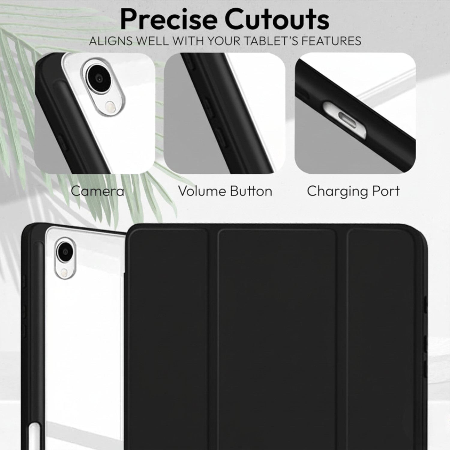 Image of Proelite Flip Cover for Samsung Galaxy Tab S11 11 inch, Smart Flip Case Cover with Pen Holder [Transparent Back]