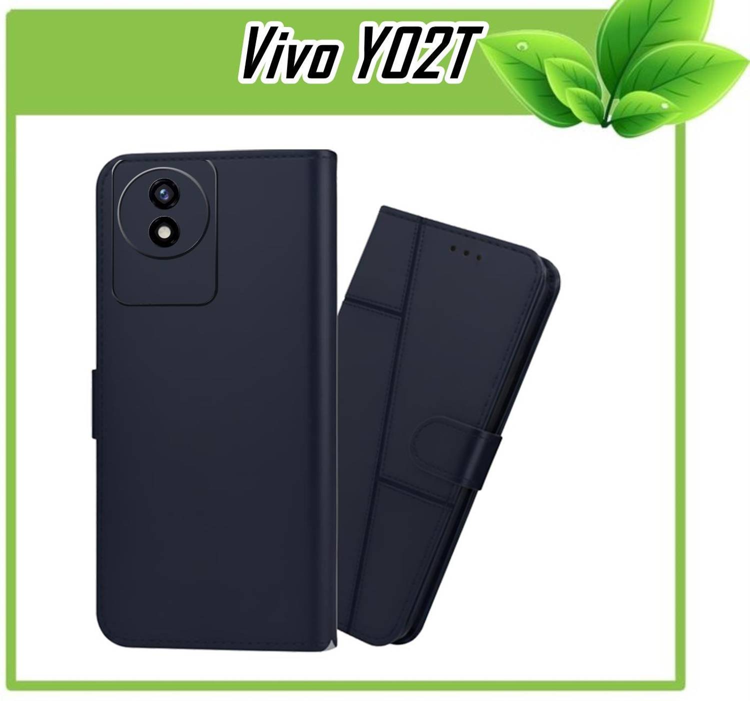 Oyota Flip Cover for Vivo Y02T