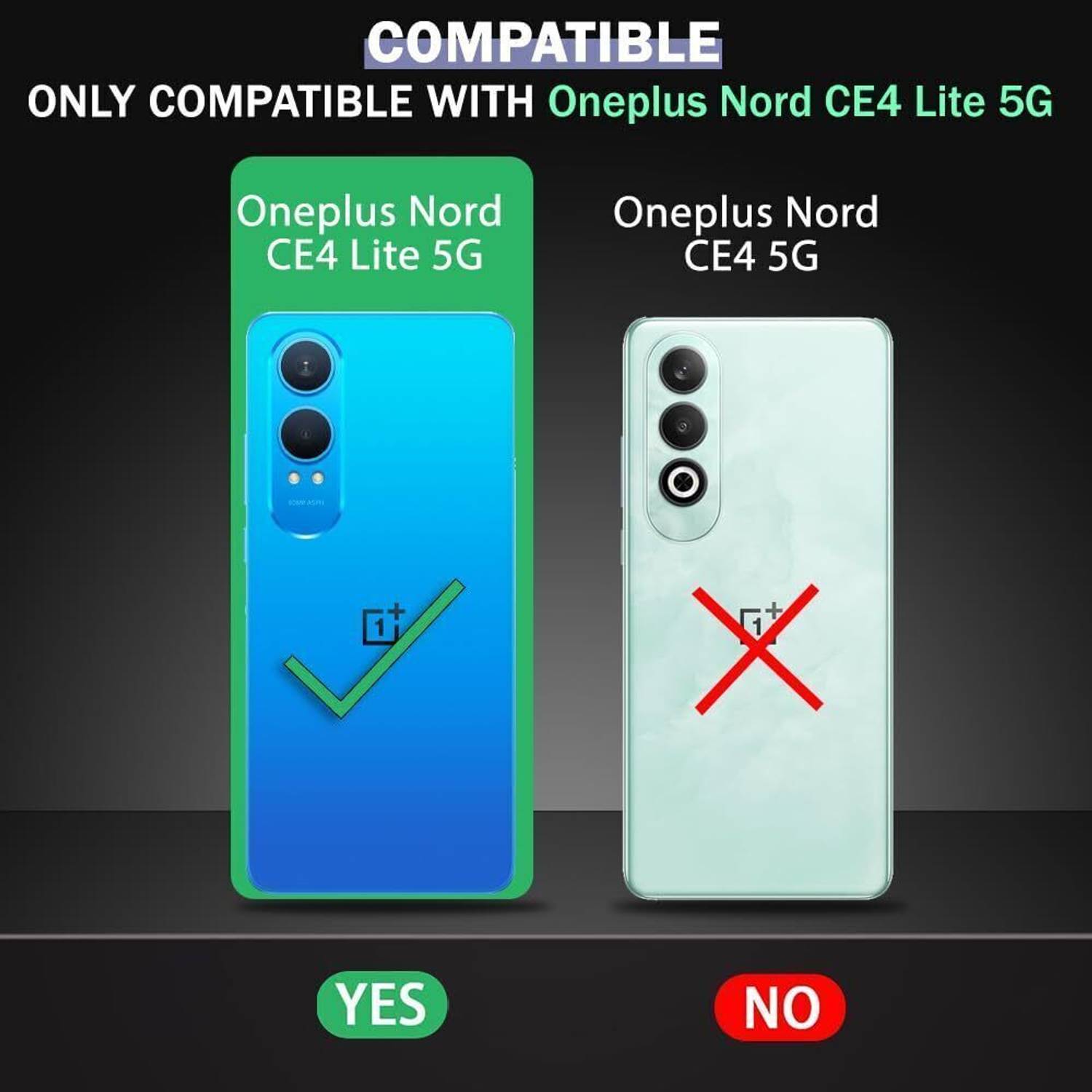 Custodia a libro per OnePlus Nord CE 4 Lite 5G Cover Flip