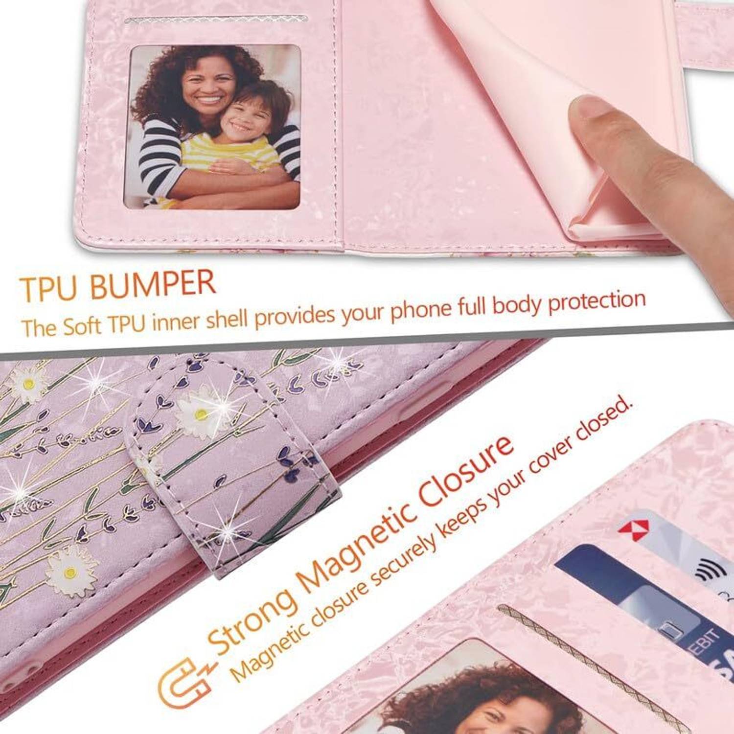 Clickcase Flip Cover for OPPO Reno 15C 5G Purple - Image 3