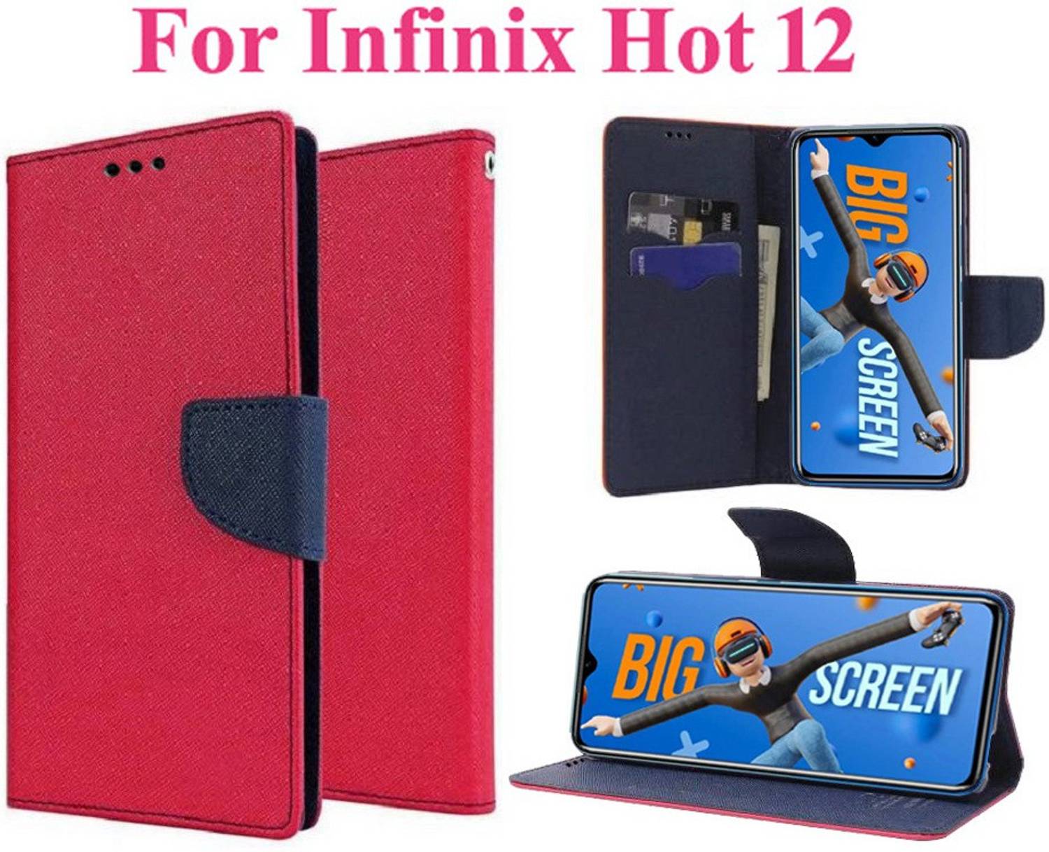 Carnage Flip Cover for Infinix Hot 12