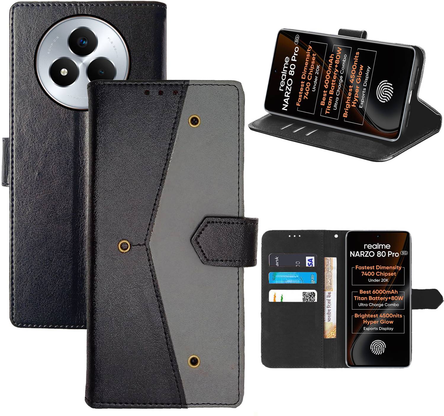 Aaghosh Flip Cover for Realme Narzo 80 Pro 5G