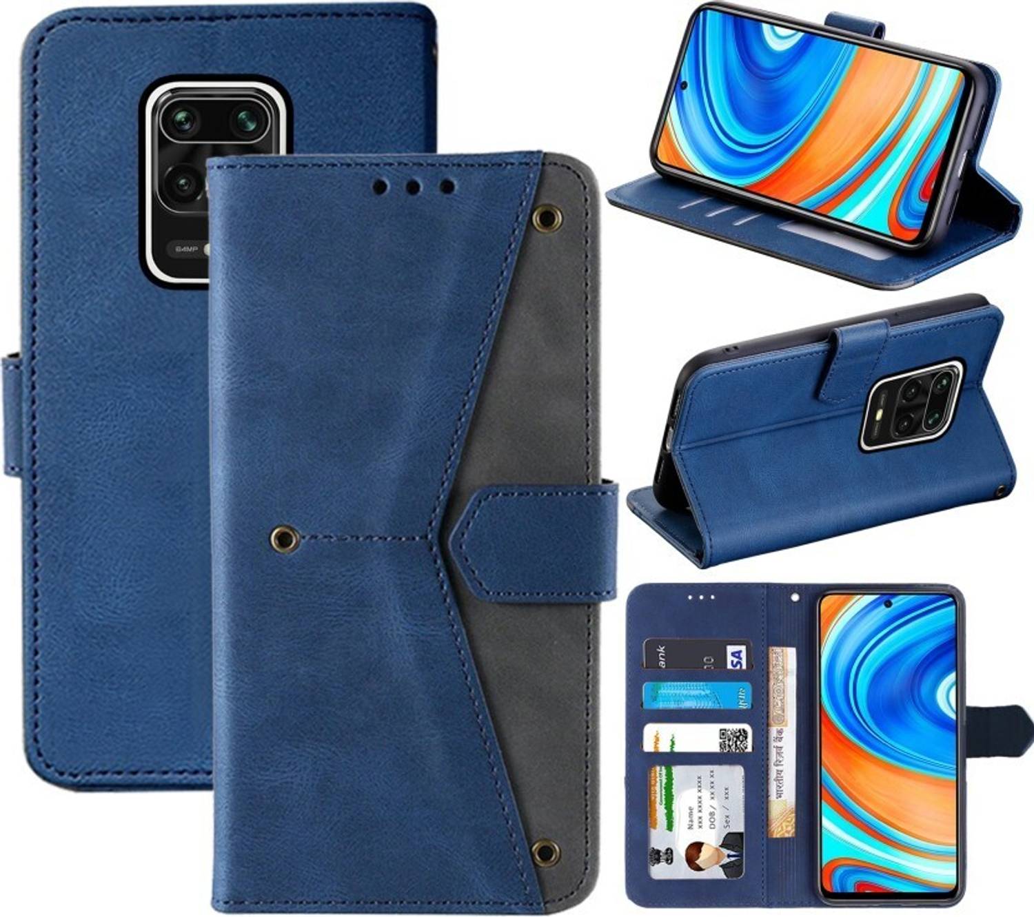Aarov Flip Cover for Mi Redmi Note 9 Pro Max, Redmi Note 9 Pro, Redmi Note 10 Lite, Poco M2 Pro