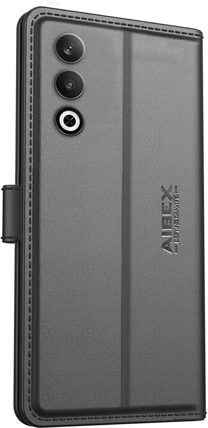 Image of AIBEX Flip Cover for OnePlus Nord CE 4 5G|Premium Leather Finish|Magnetic Closure|Kickstand Feature