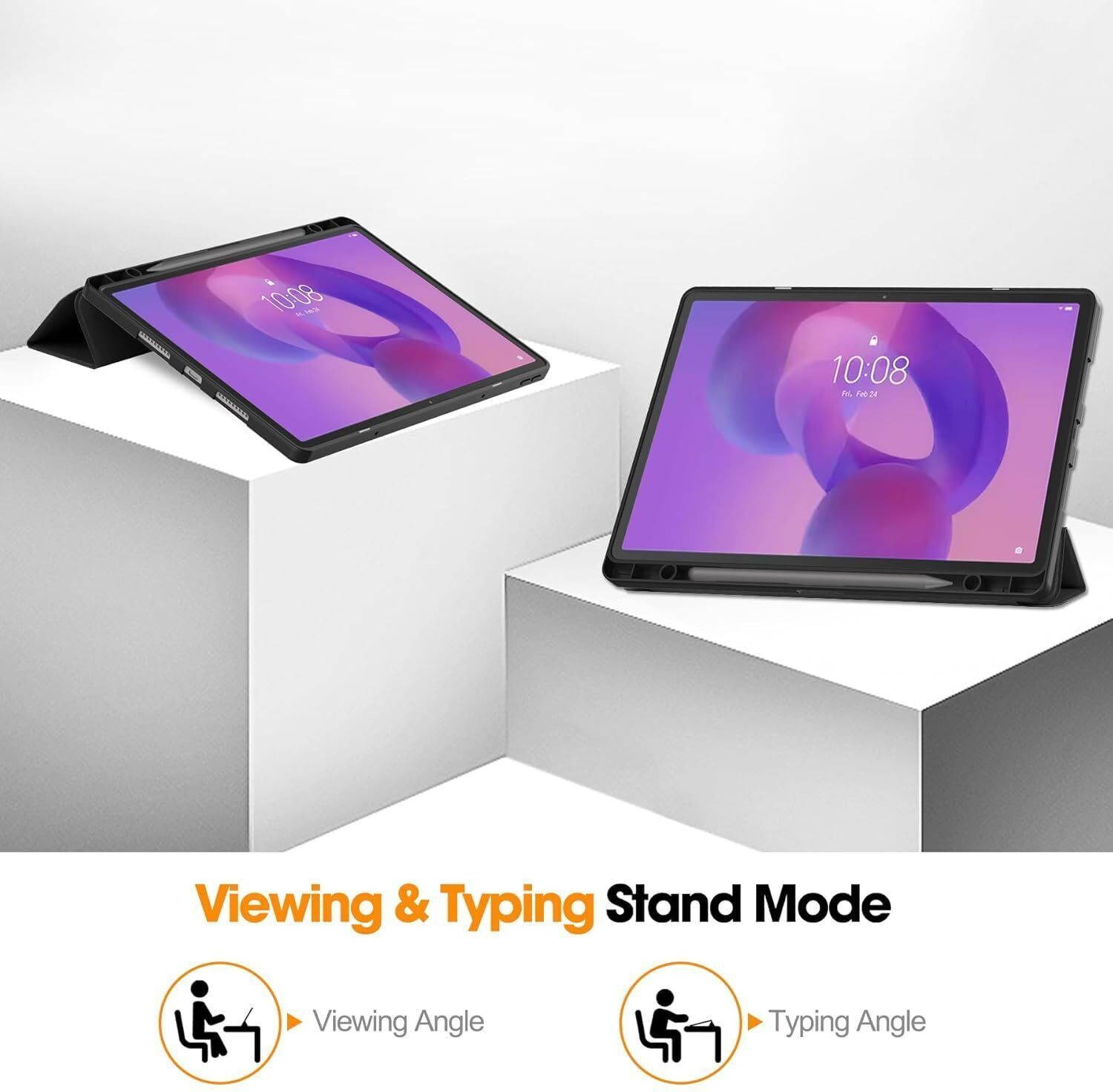 Image of Proelite Flip Cover for Lenovo Idea Tab Plus 12.1 inch 2025 case Cover, Soft Flexible Flip Case [Recoil Series]