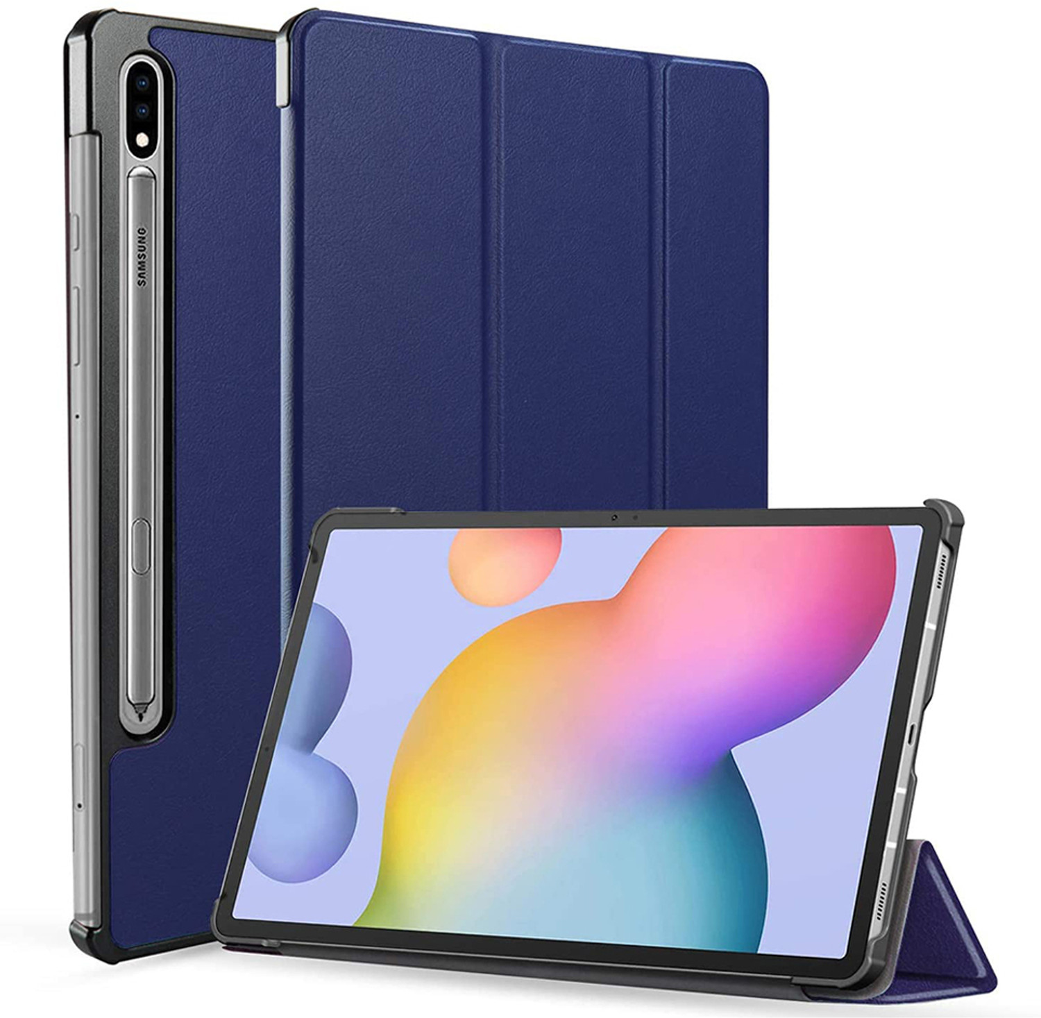 Image of Casotec Flip Cover for Samsung Tab S7 FE /Tab S8 Plus /Tab S7 Plus 12.4 inch