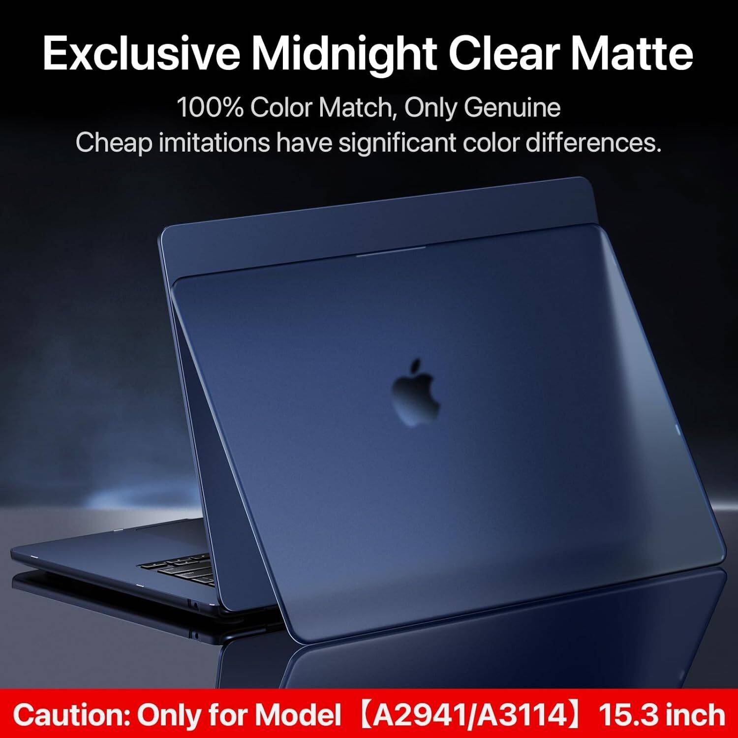 Saco Front & Back Case for 2024 2023 MacBook Air 15.3 Inch M3