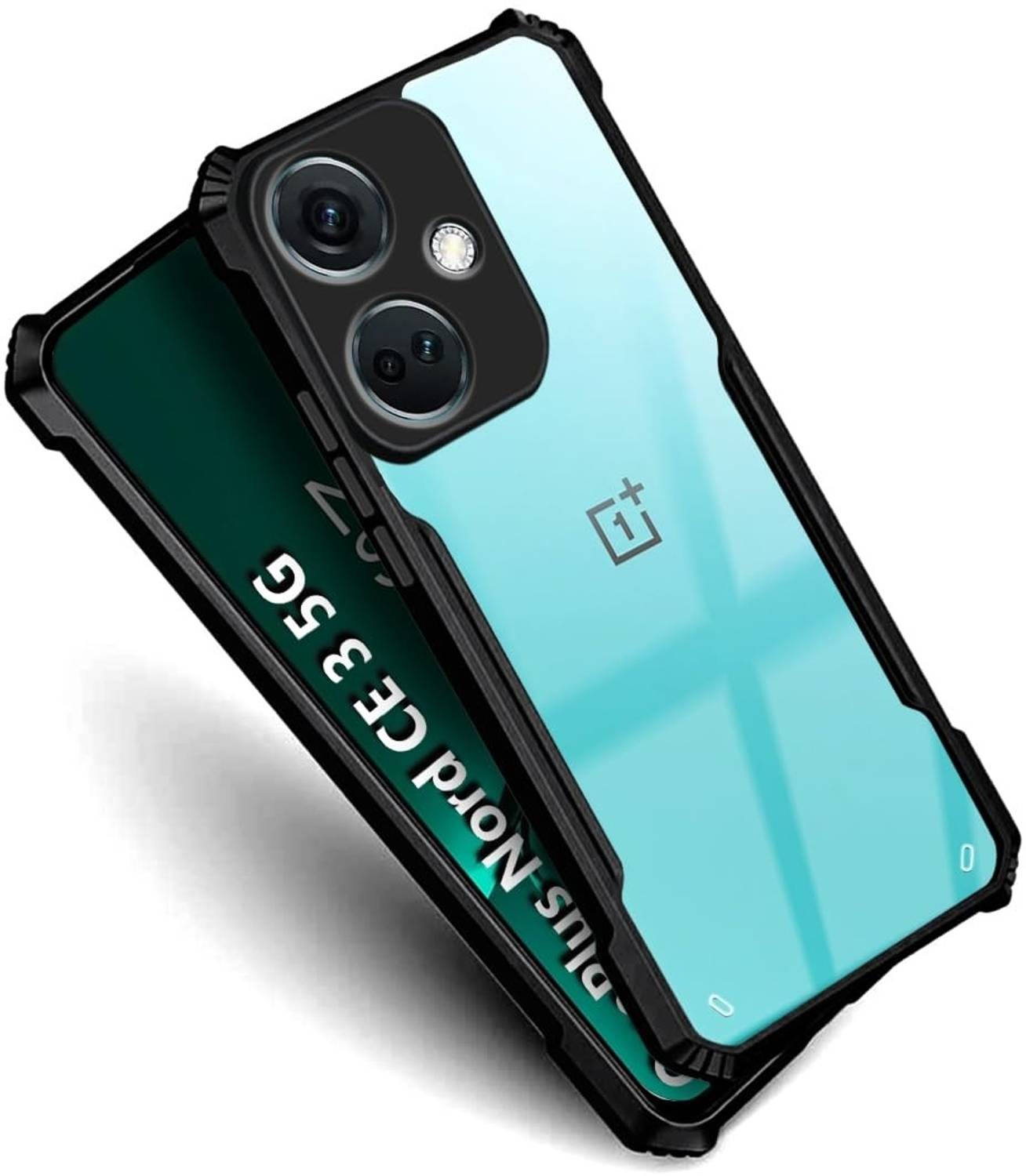 Bodoma Front & Back Case for OnePlus Nord CE 3 5G black/transparent