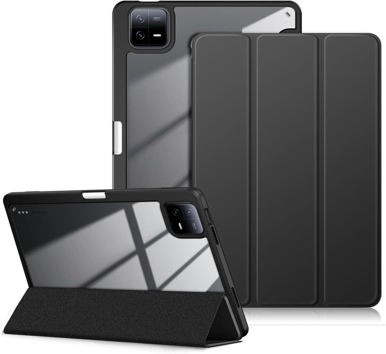 Image of AGEIS Front & Back Case for Xiaomi Mi Pad 6 (stylus holder case) (Black, Shock Proof)