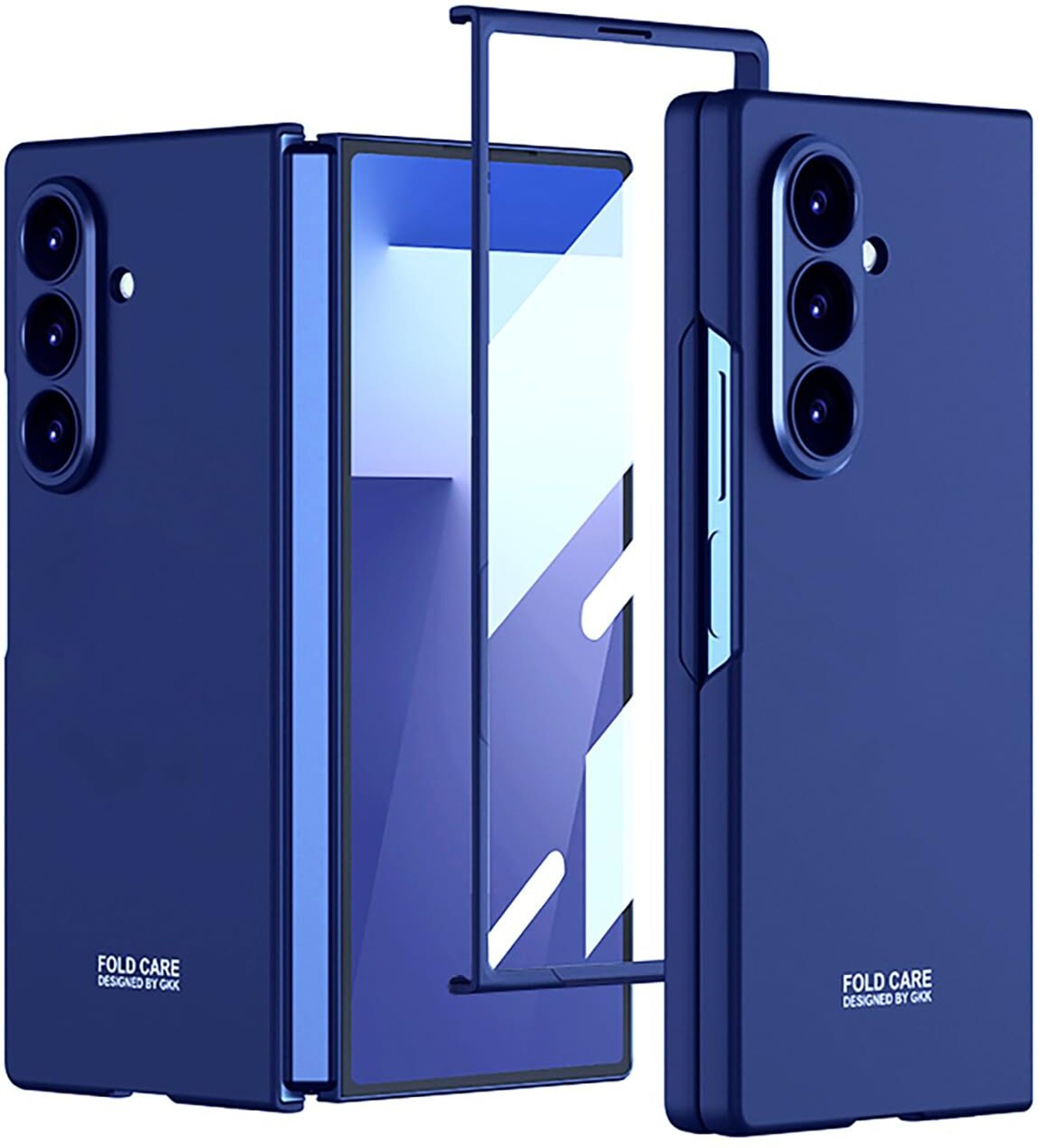 Image of Midkart Front & Back Case for Samsung Galaxy Z Fold 7 Matte Cover with Front Glass and Independent Camera Protection