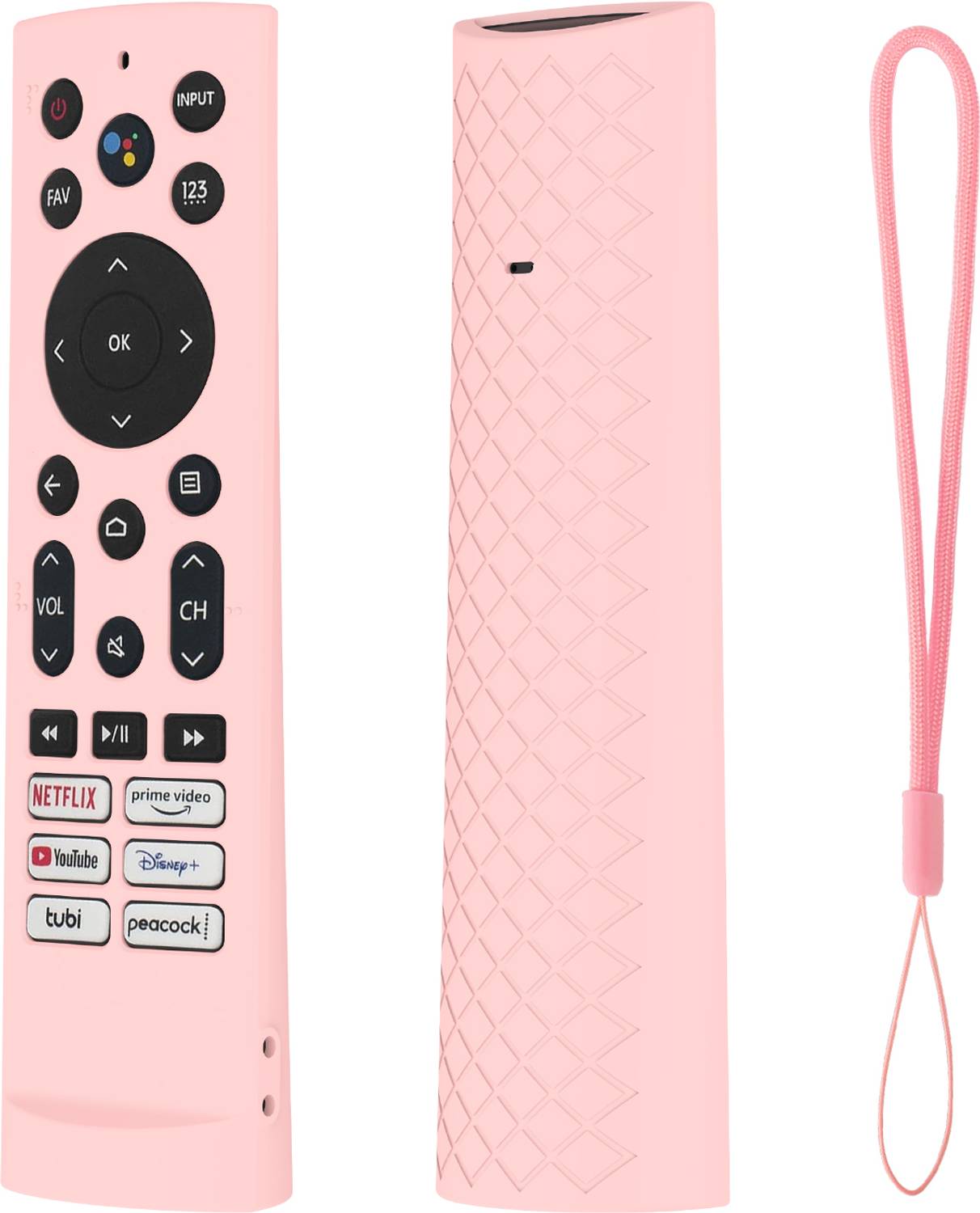 CALDIPREE Front & Back Case for Hisense Smart TV Remote VU GloLED Series Tv Remote Cover