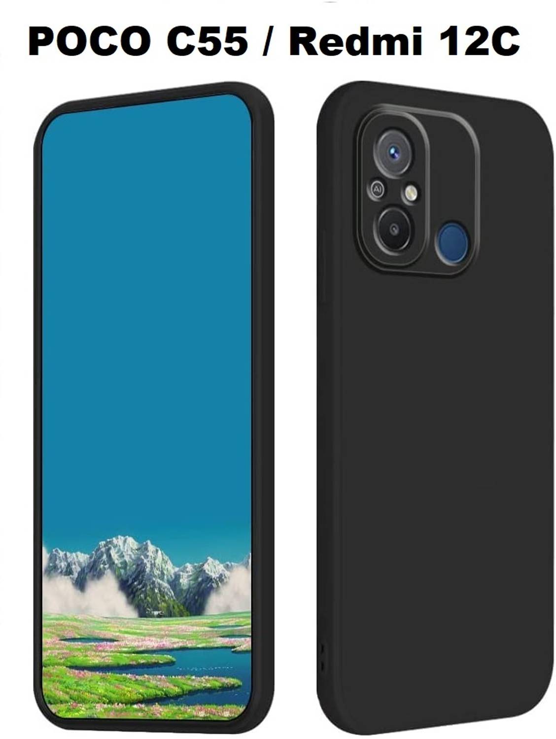 Aaralhub Front & Back Case for Poco C55