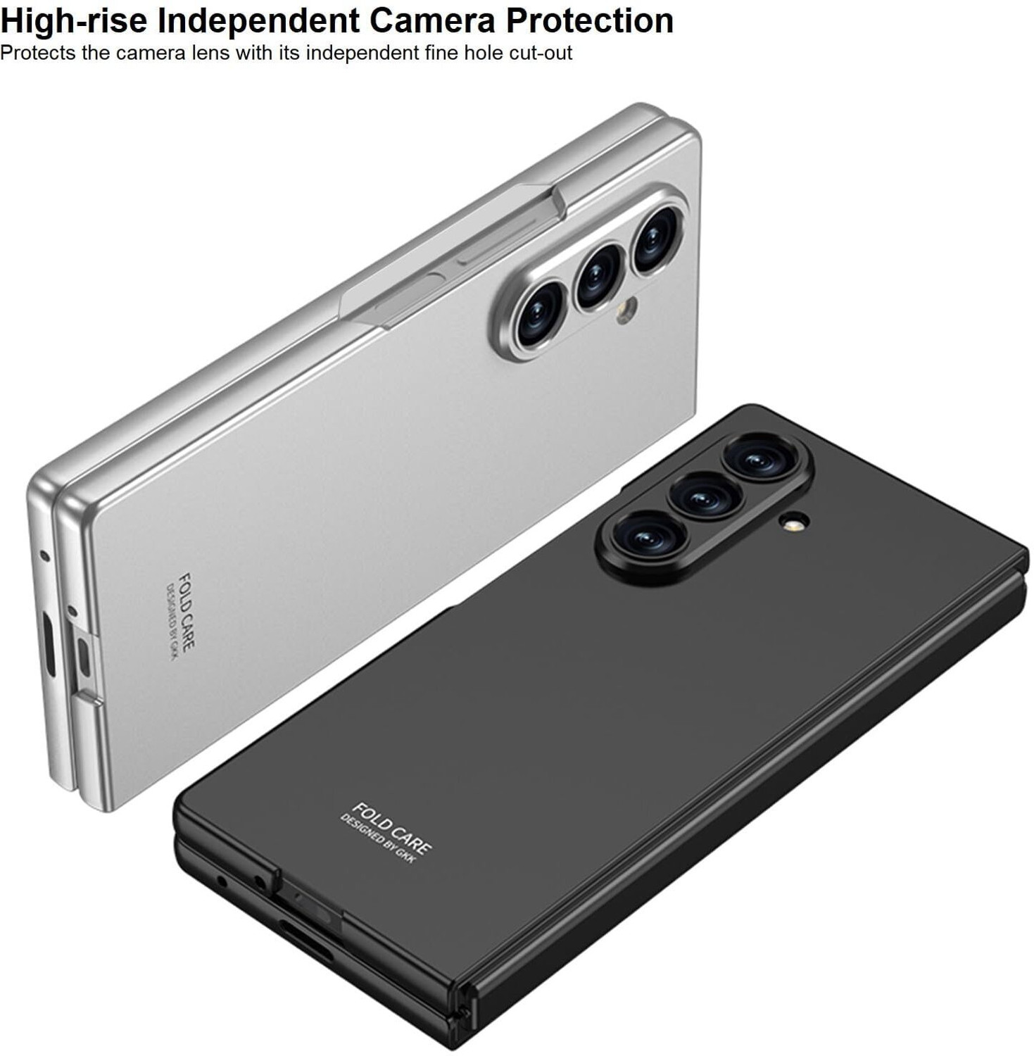 Image of Midkart Front & Back Case for Samsung Galaxy Z Fold 7 Matte Cover with Front Glass and Independent Camera Protection