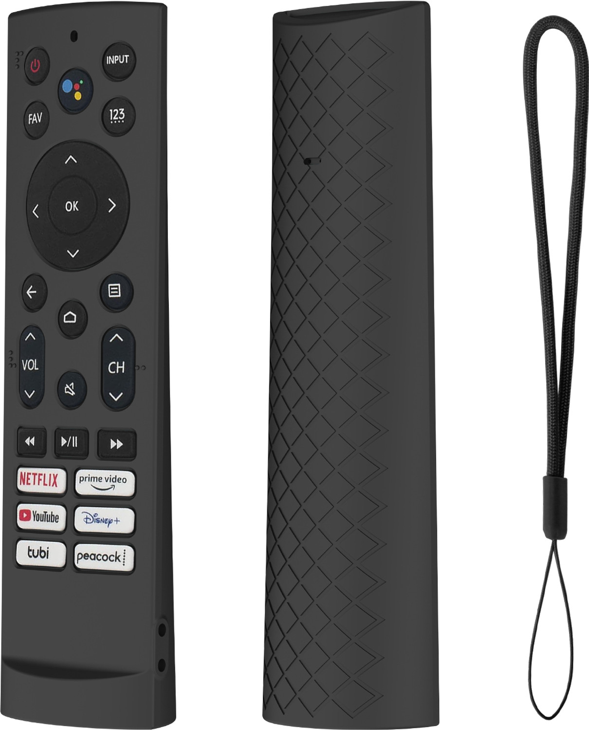 Image of CALDIPREE Protective Case for Hisense Smart TV Remote VU GloLED Series Tv Remote Cover