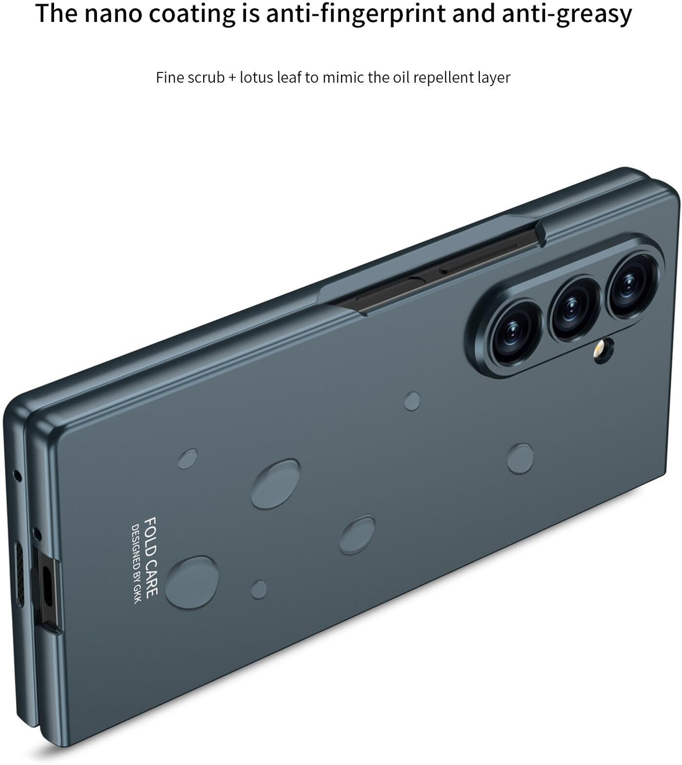 Image of Midkart Front & Back Case for Samsung Galaxy Z Fold 7 Matte Cover with Front Glass and Independent Camera Protection
