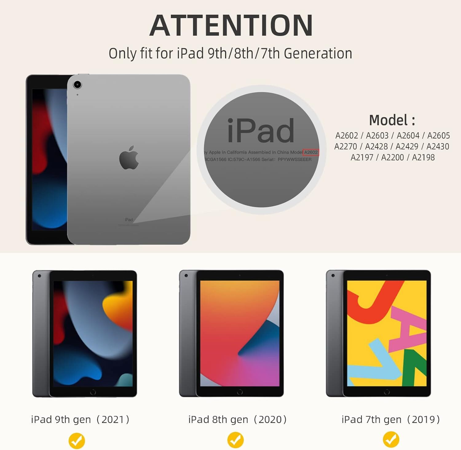 Image of AGEIS Front & Back Case for iPad 10.2 Inch 2021 /2020 iPad 9th /8th Gen & 2019 iPad 7th Gen | iPad Air 3 10.5 inches