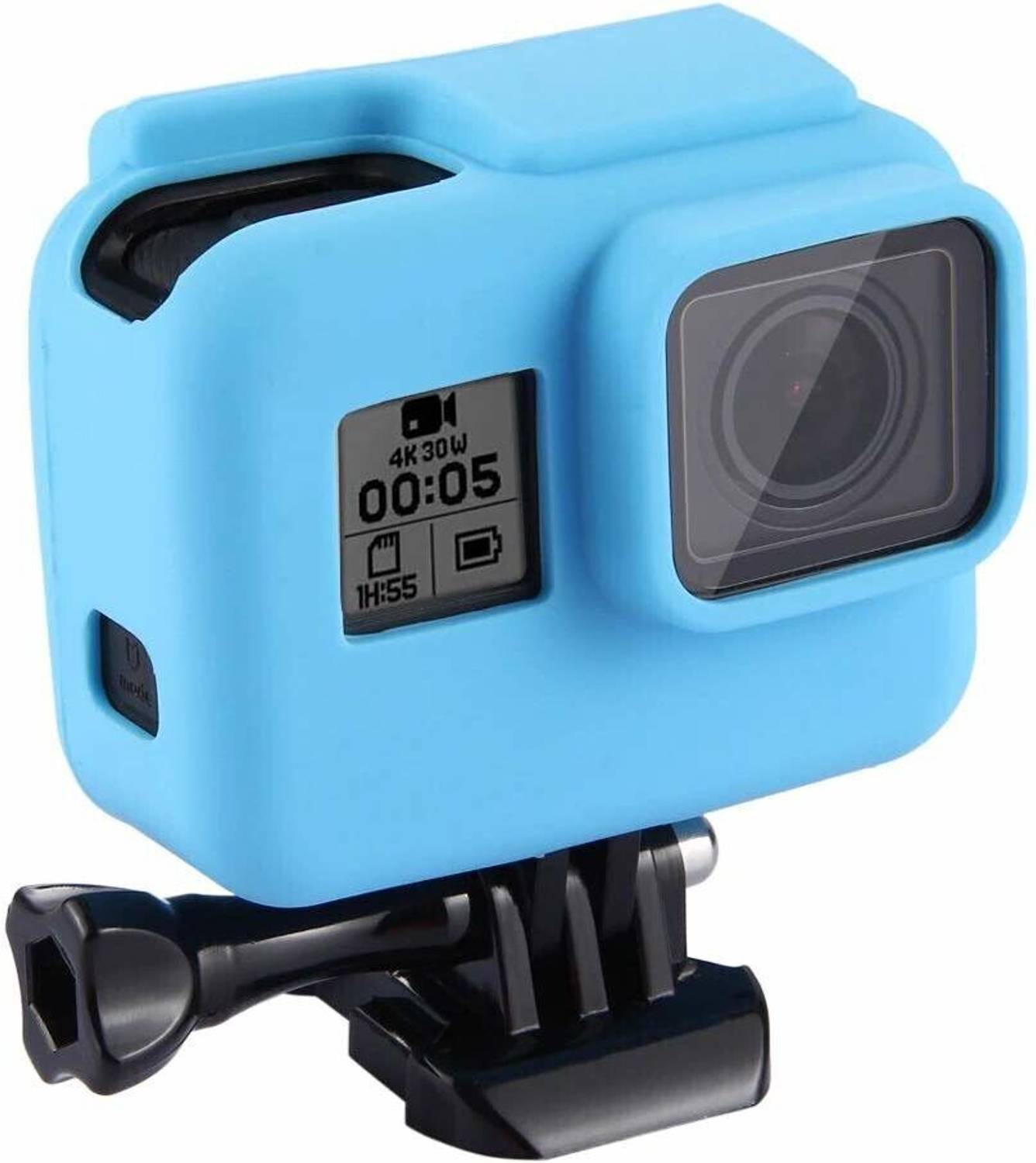 Action Pro Front & Back Case for GoPro Hero 5/ 6/ 7/ 2018 (Blue,