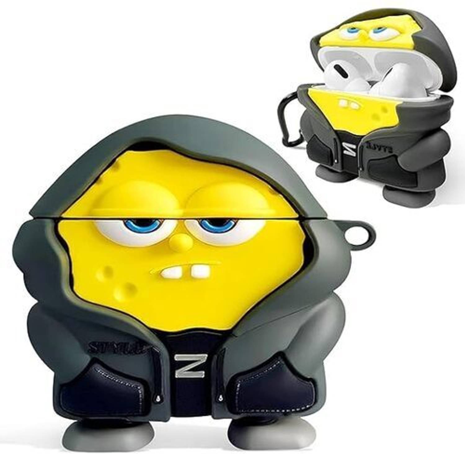 aasclinetage Front & Back Case for Spongebob Cover For Airpods pro 2 Cover&Case
