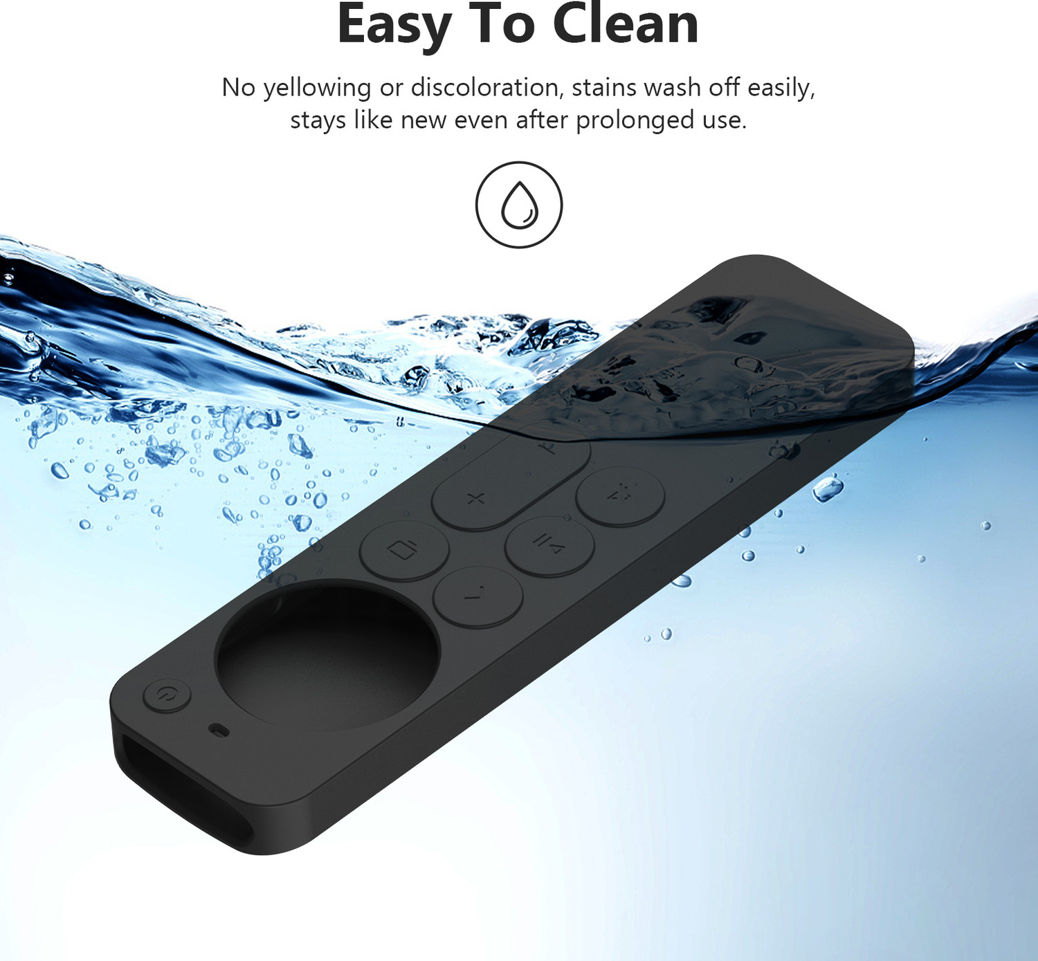 Image of CALDIPREE Front & Back Case for Apple TV 4k 2021 2022 2023 2nd 3rd Generation Model Remote Cover